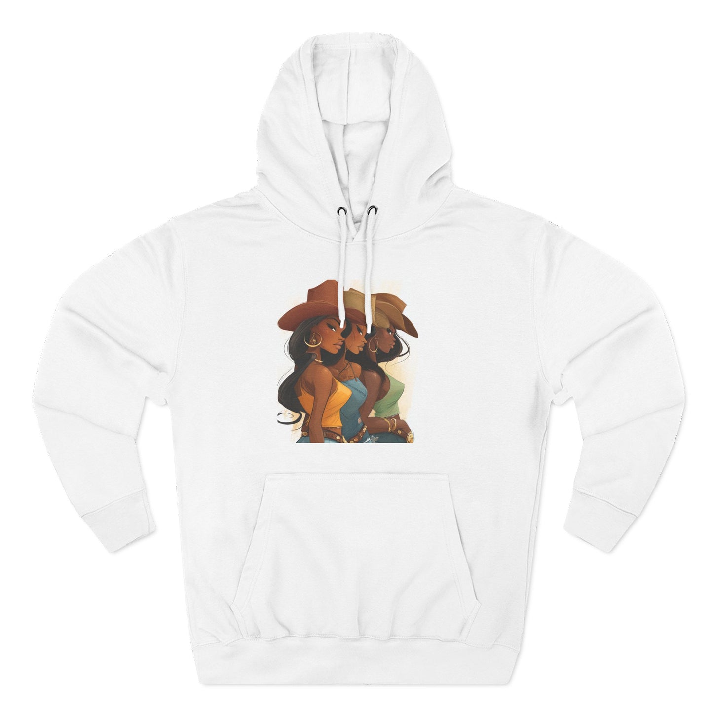 “Saddle Up, Sis” Hoodie — Cozy Fleece Pullover Featuring Three-Panel Illustration