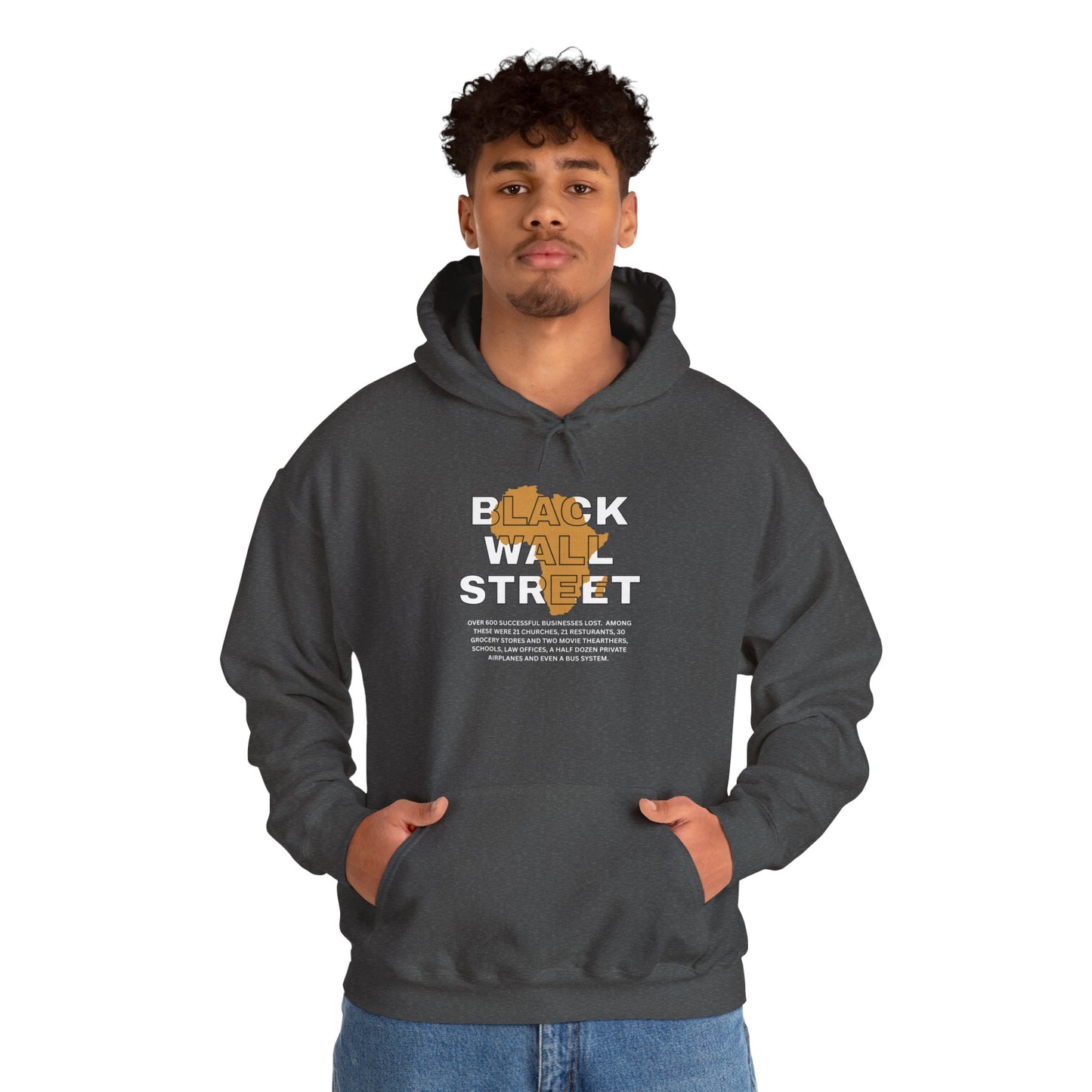 Black Wall Street Hoodie — Historic Black Empowerment Hooded Sweatshirt