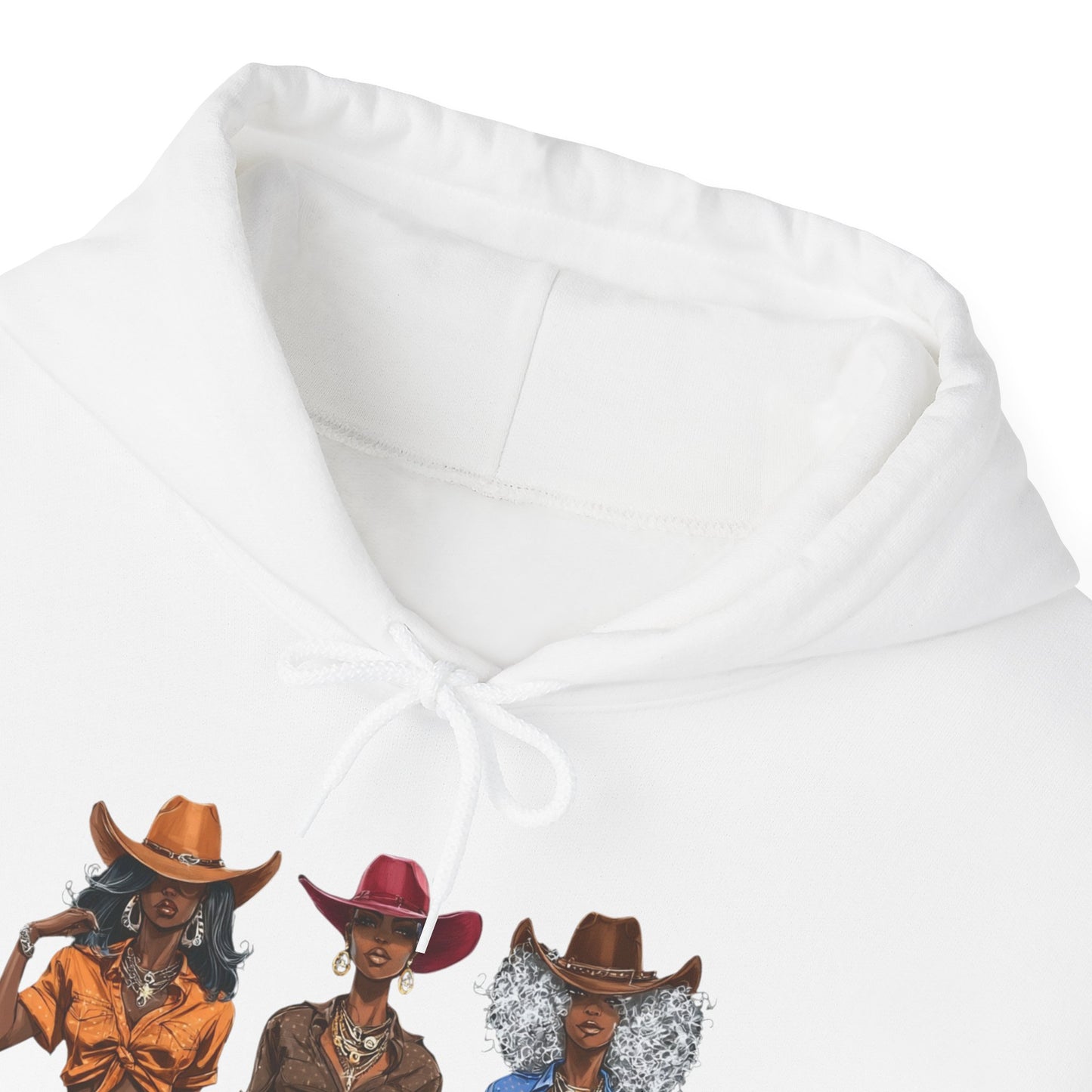 “Melanin on the Frontier” Graphic Hoodie — Western Women Rock Band Pullover