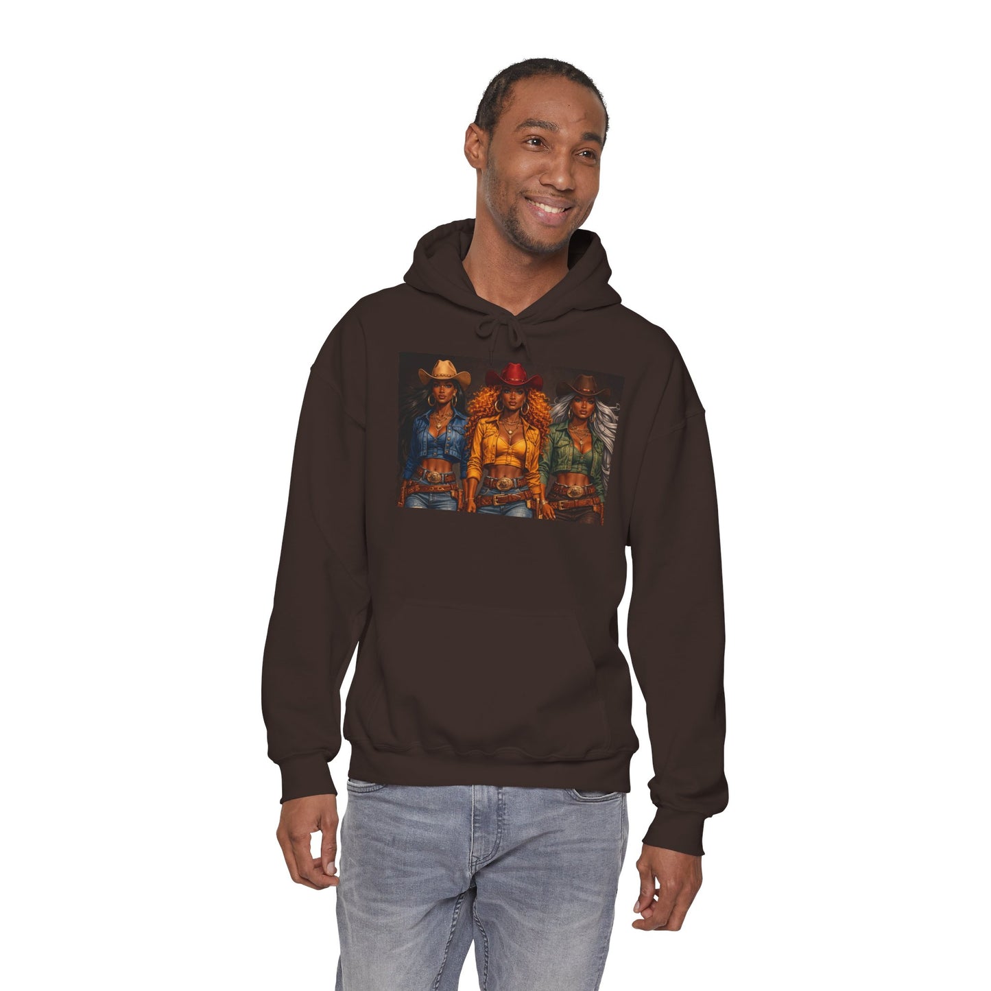 Triple the Grit Graphic Hoodie – Vintage Western Saloon Art
