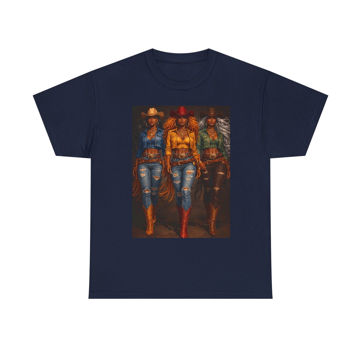 Triple the Grit Graphic Tee – Western Boots & Denim Country Style Shirt