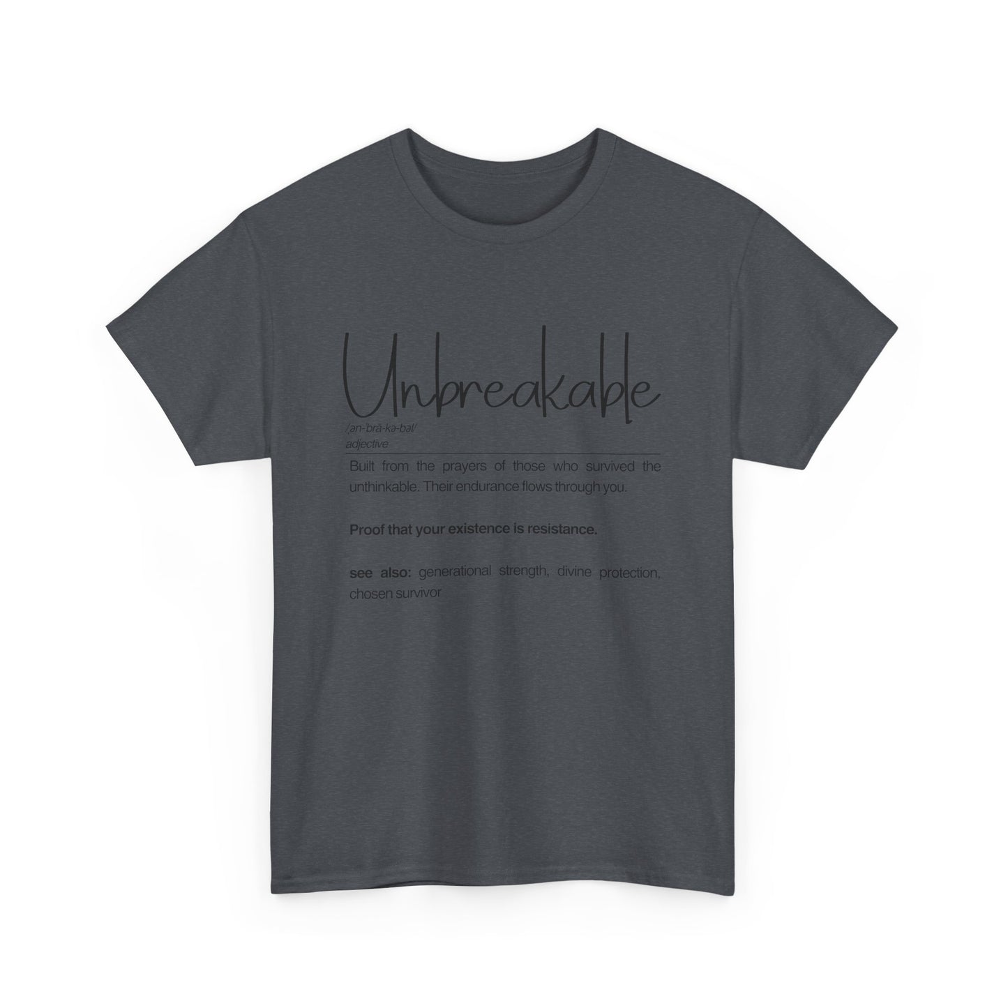 Unbreakable Empowerment Tee | Built from the Prayers, Inspirational Shirt for Resilience, Motivational Wear