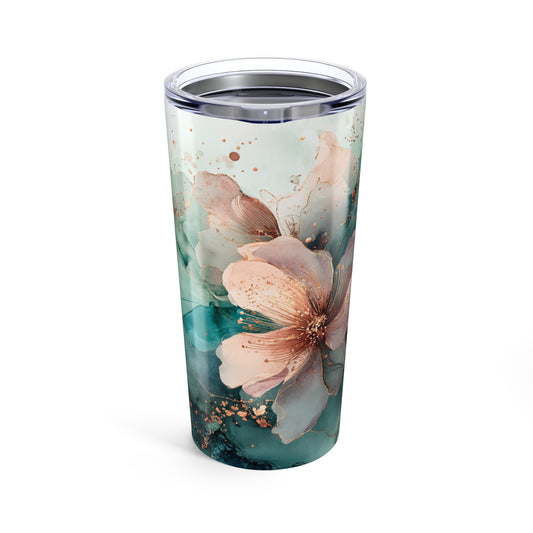 Golden Floral Tumbler 20oz