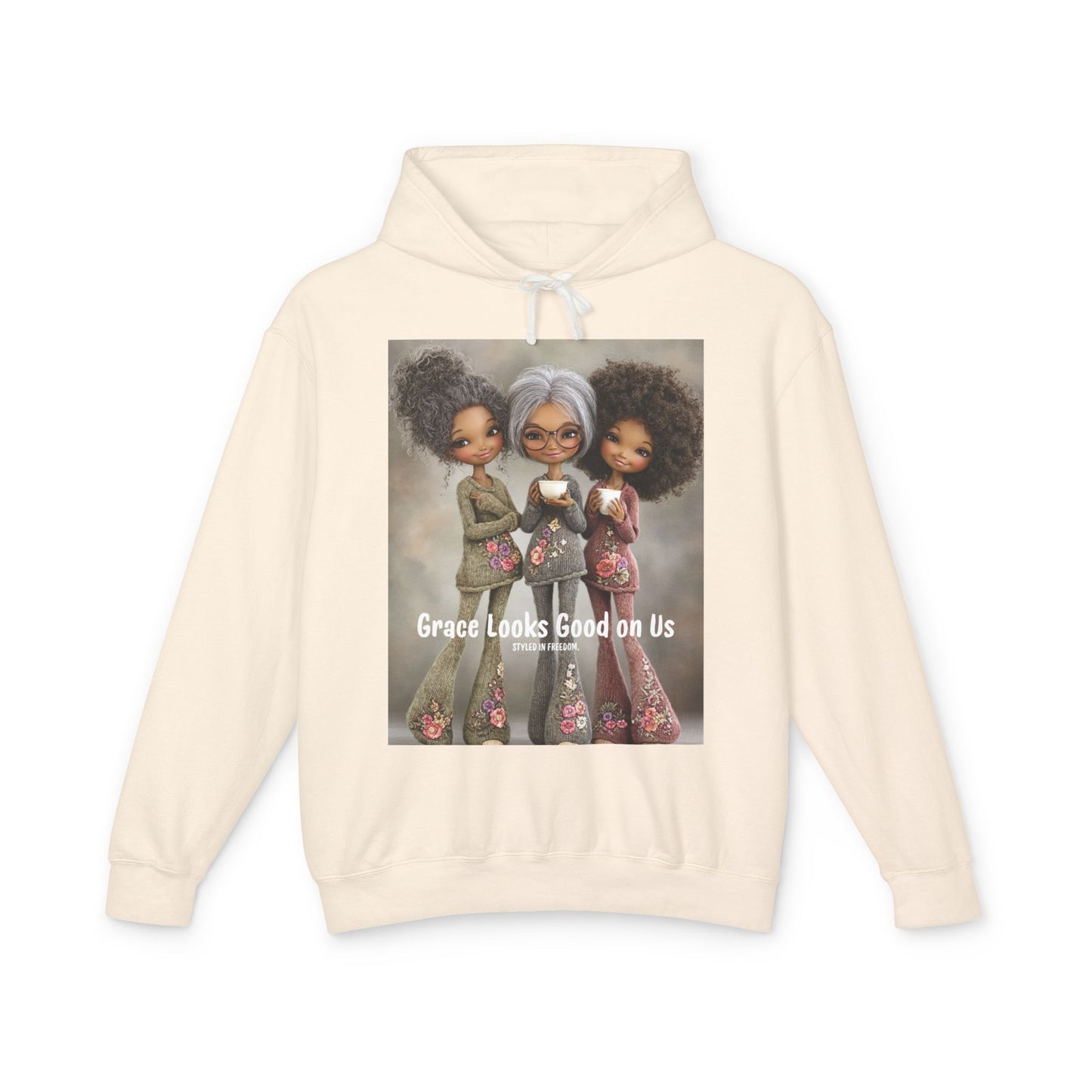 LIMITED EDITION | Cozy Sisterhood Graphic Hooded Sweatshirt - “Sisters in Strength.”