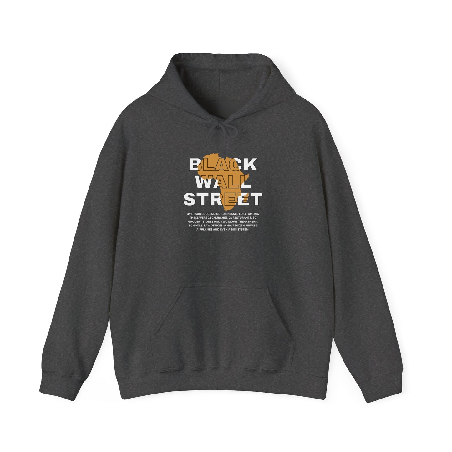 Black Wall Street Hoodie — Historic Black Empowerment Hooded Sweatshirt