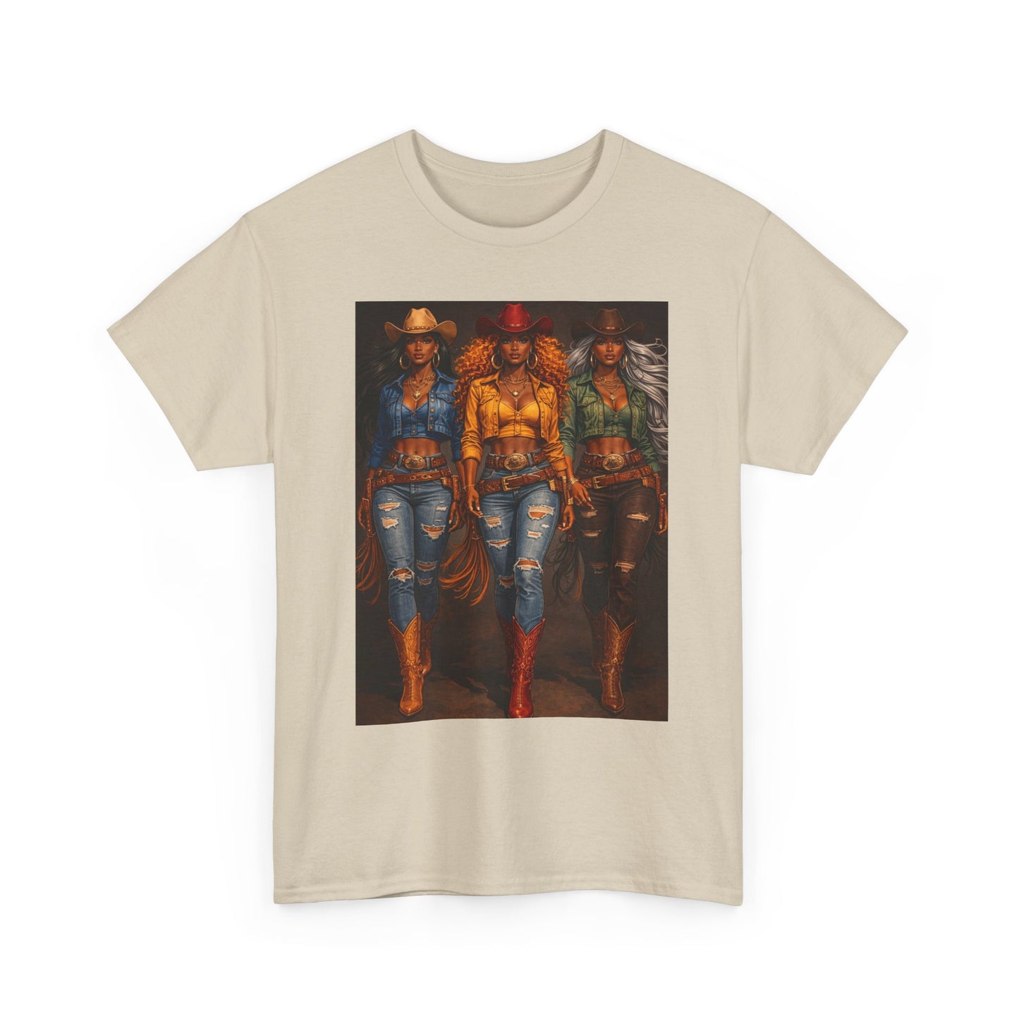 Triple the Grit Graphic Tee – Western Boots & Denim Country Style Shirt