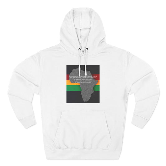 Africa Pride Hoodie — Pan-African Colors Three-Panel Fleece Pullover