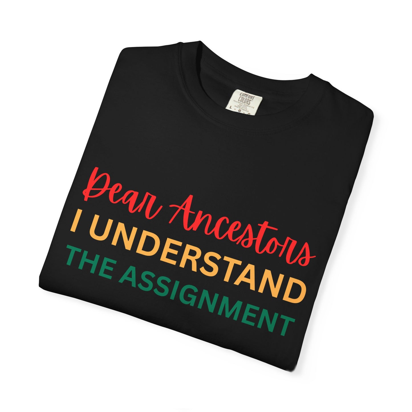 Dear Ancestors Unisex T-shirt, Funny Tee, Gift for Family, Heritage Pride Shirt, Casual Everyday Wear, Unique Statement Tee