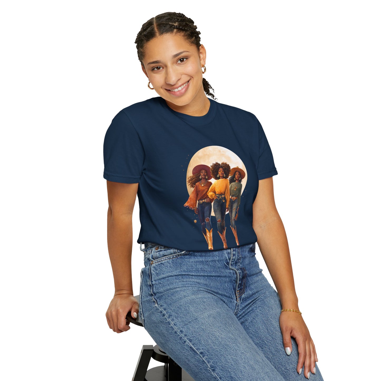 Cowgirls of the West, Unisex Garment-Dyed T-shirt