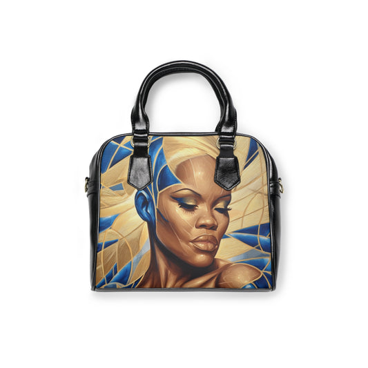 Vera Shoulder Handbag with Vibrant Female Portrait