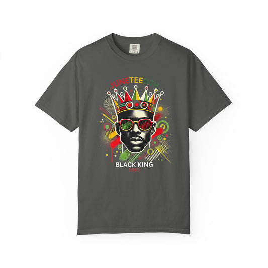 Unisex Black King Graphic Tee, Vibrant Afrocentric Shirt, African Heritage Gift, Kings Day Celebrations, Streetwear Fashion