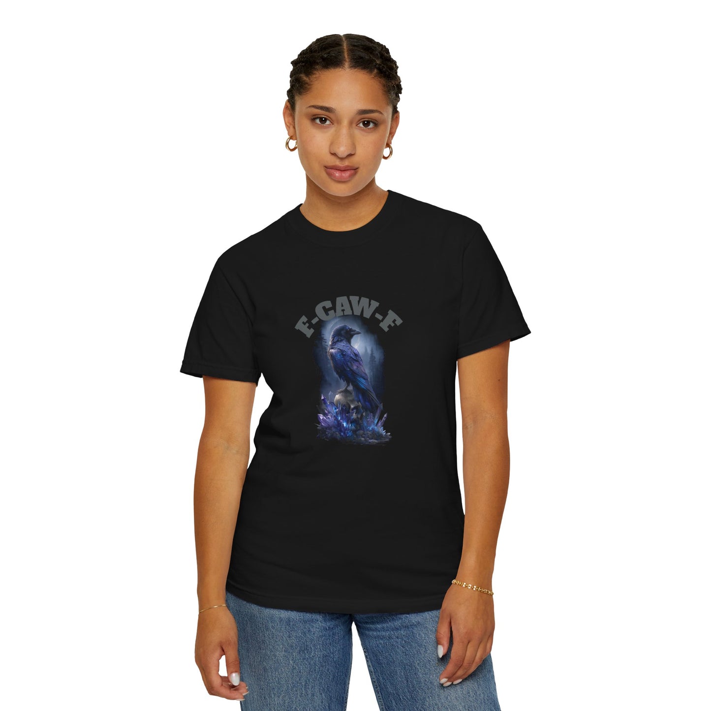 F-CAW-F Unisex Garment-Dyed T-Shirt, Festival Shirt, Graphic Tee, Casual Wear, Unique Gift, Eco-Friendly Fashion