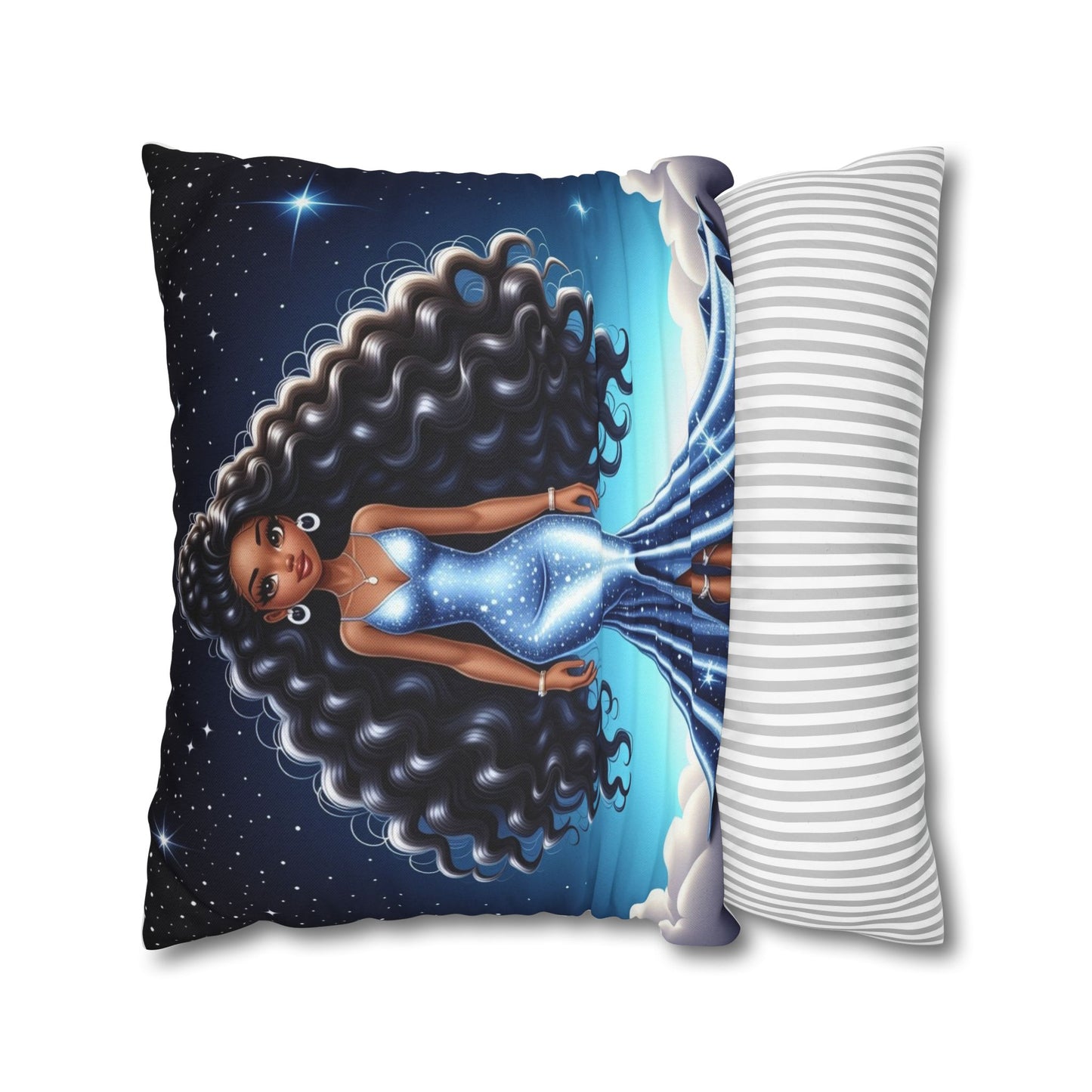 Celestial Glamour Decorative Pillowcase | Starry Night Design