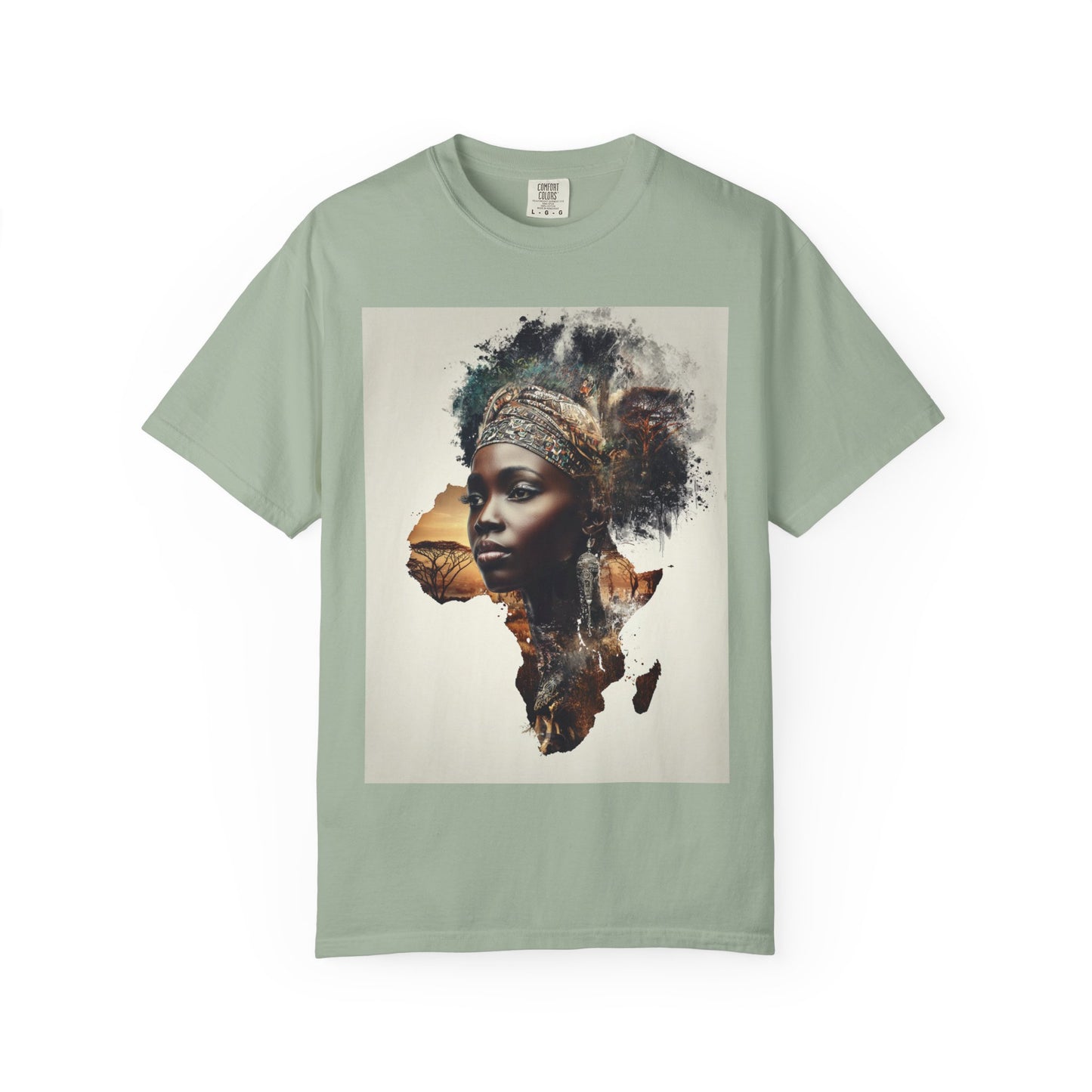 African Soul T-Shirt — Afrocentric Map Portrait Tee