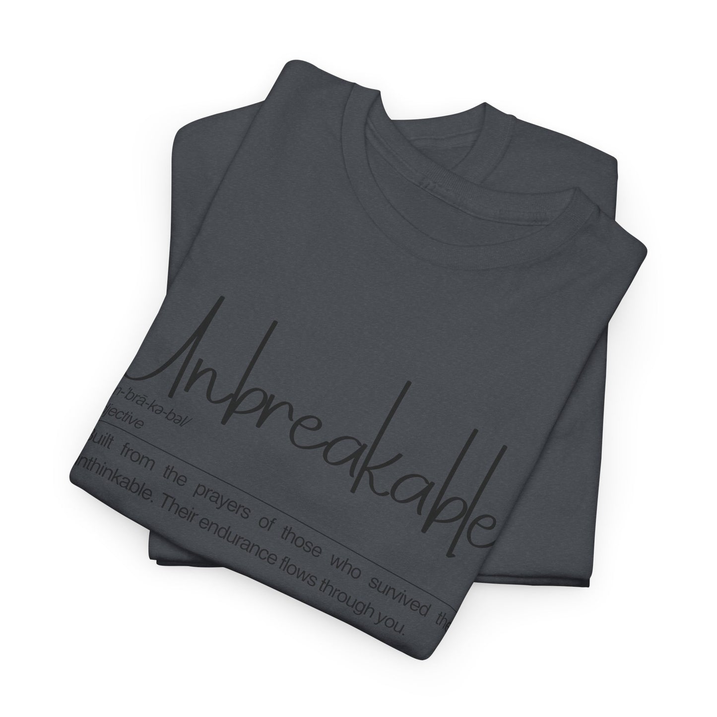 Unbreakable Empowerment Tee | Built from the Prayers, Inspirational Shirt for Resilience, Motivational Wear
