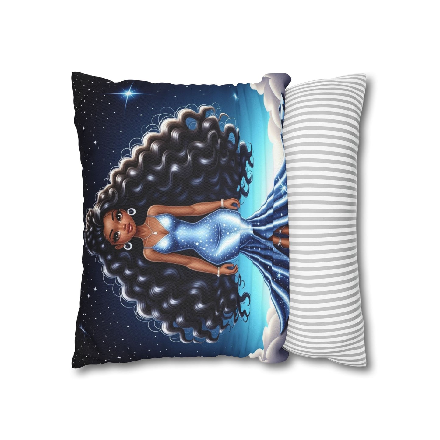 Celestial Glamour Decorative Pillowcase | Starry Night Design