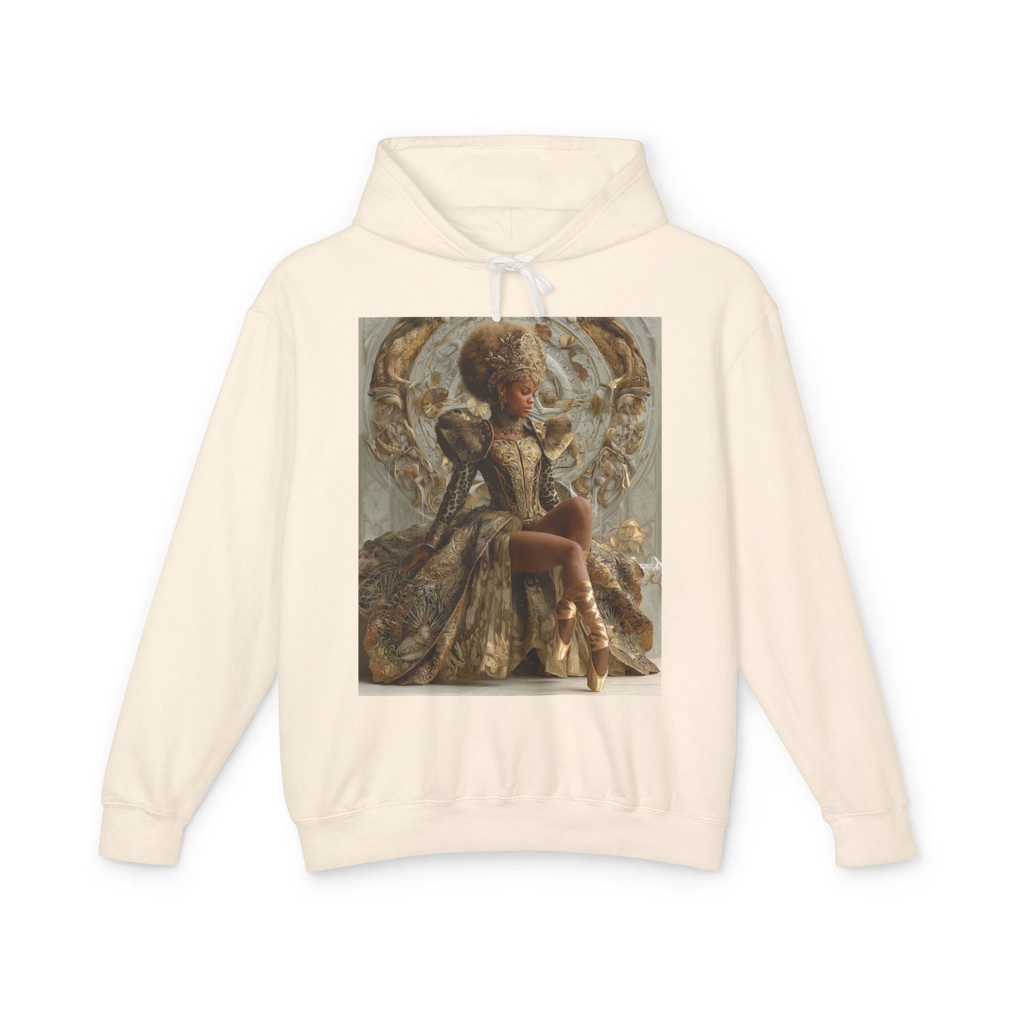 Baroque Queen Hoodie — Regal Vintage Portrait Pullover