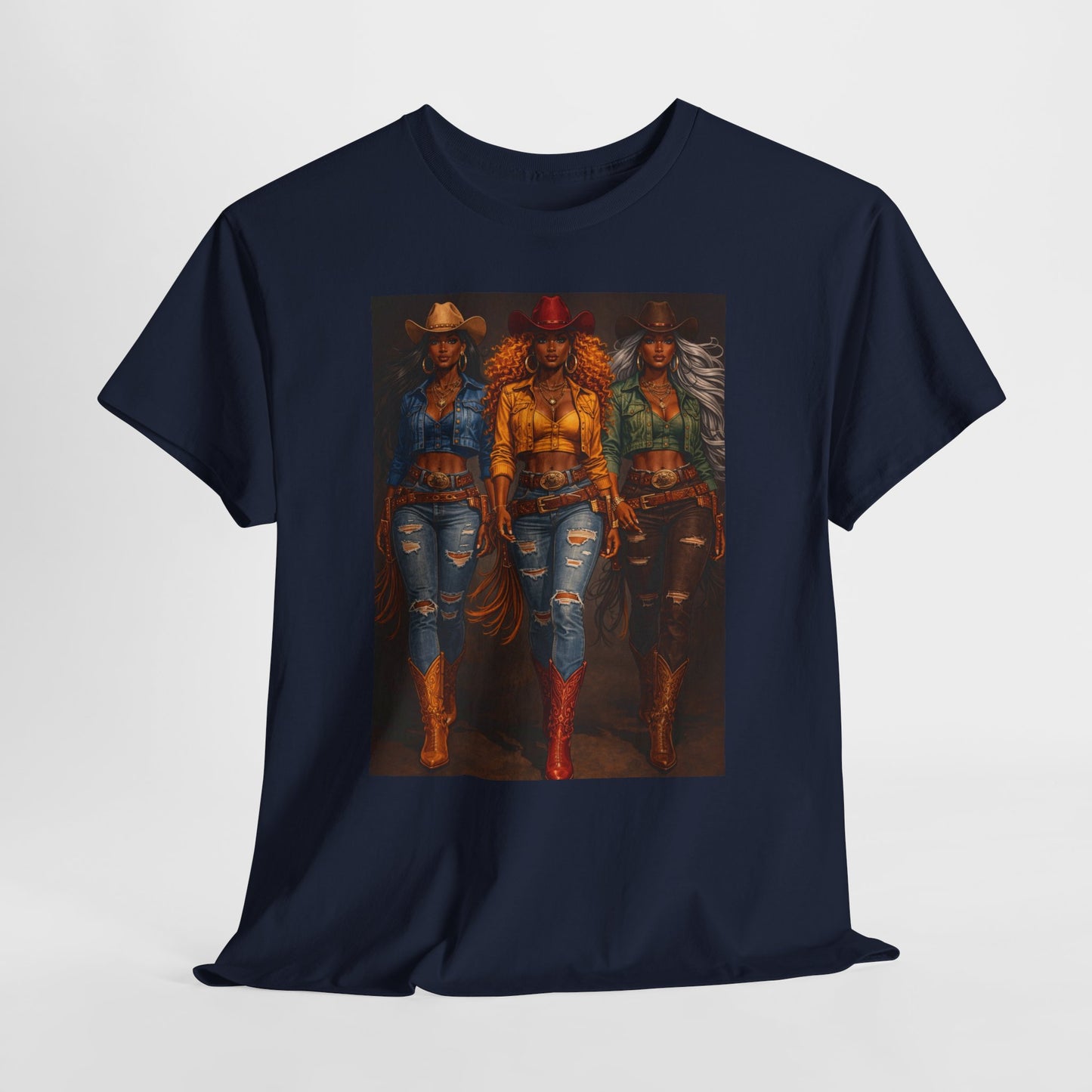 Triple the Grit Graphic Tee – Western Boots & Denim Country Style Shirt