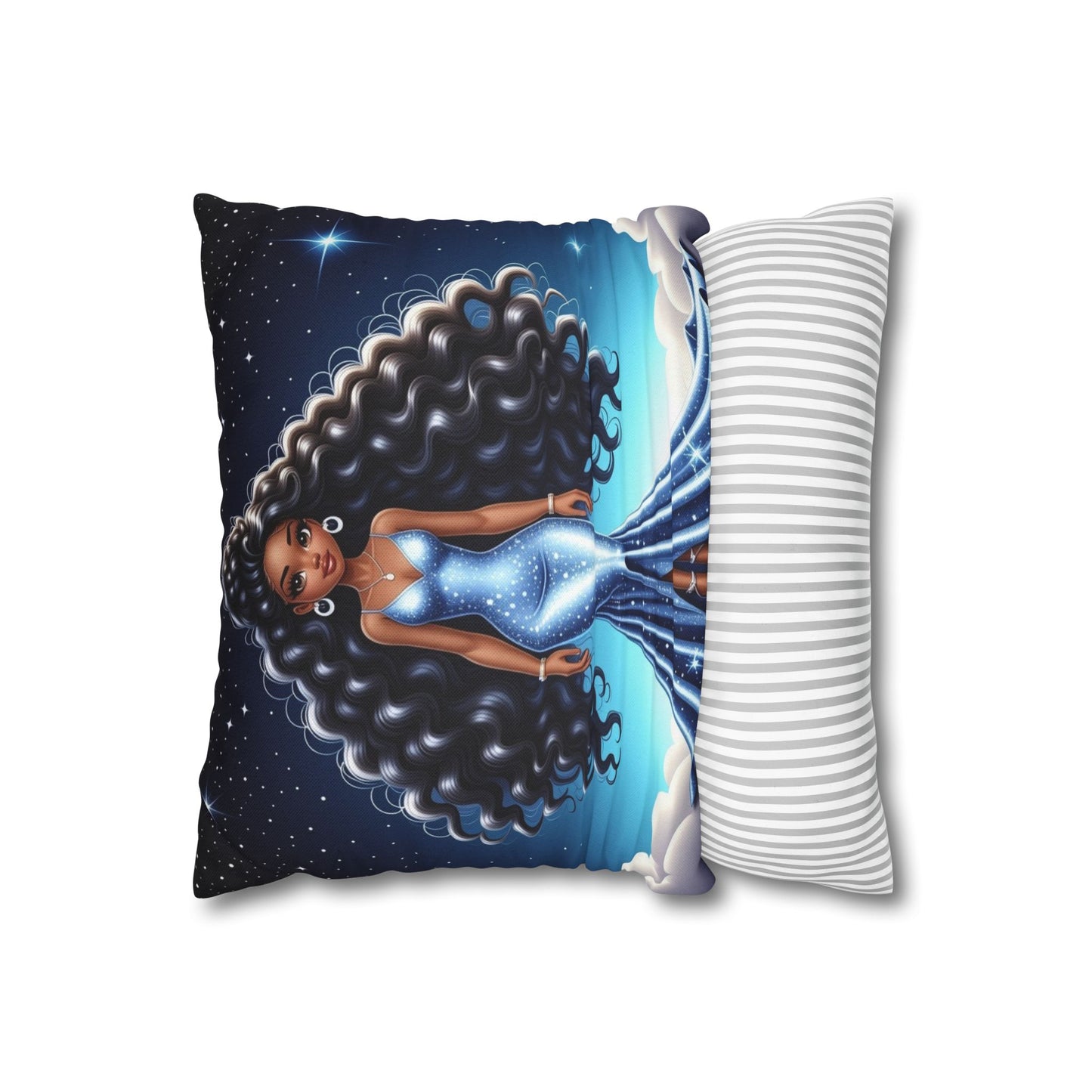 Celestial Glamour Decorative Pillowcase | Starry Night Design