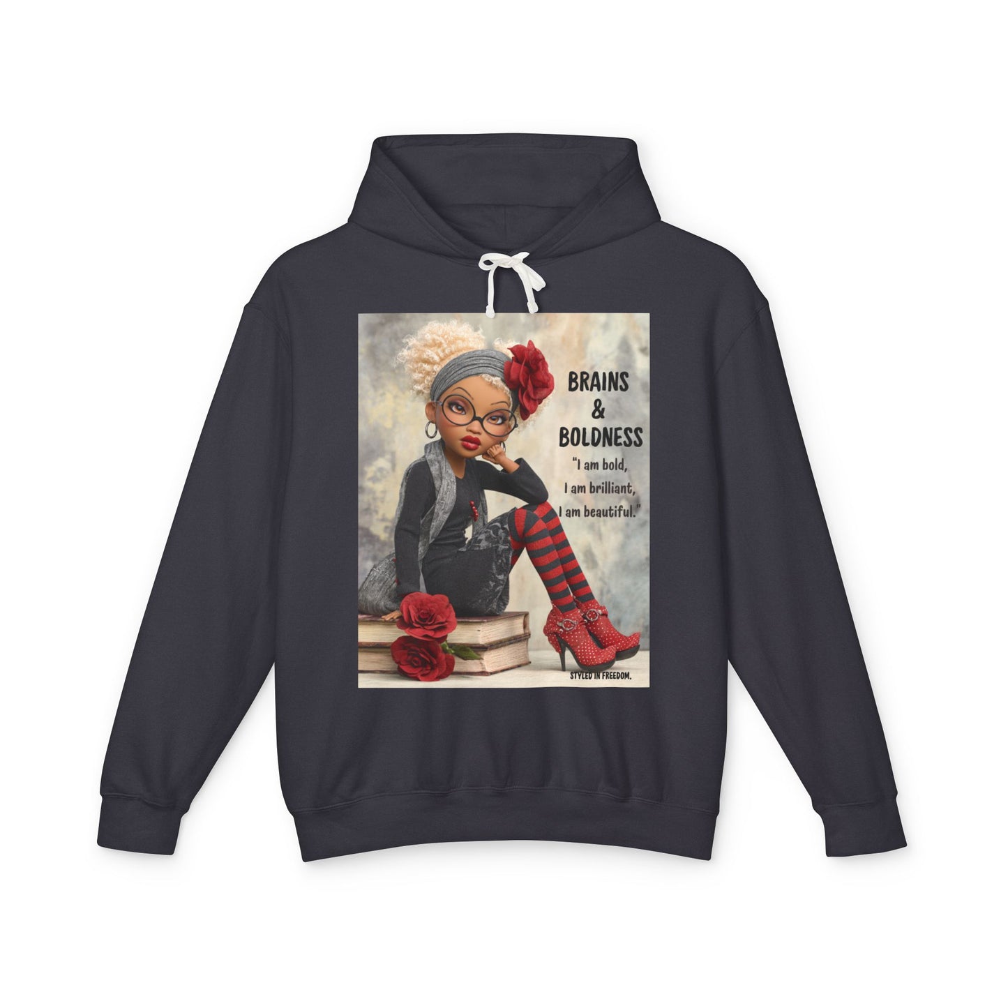 LIMITED EDITION | Storybook Scholar Doll Hoodie — “Smart is Stylish.”