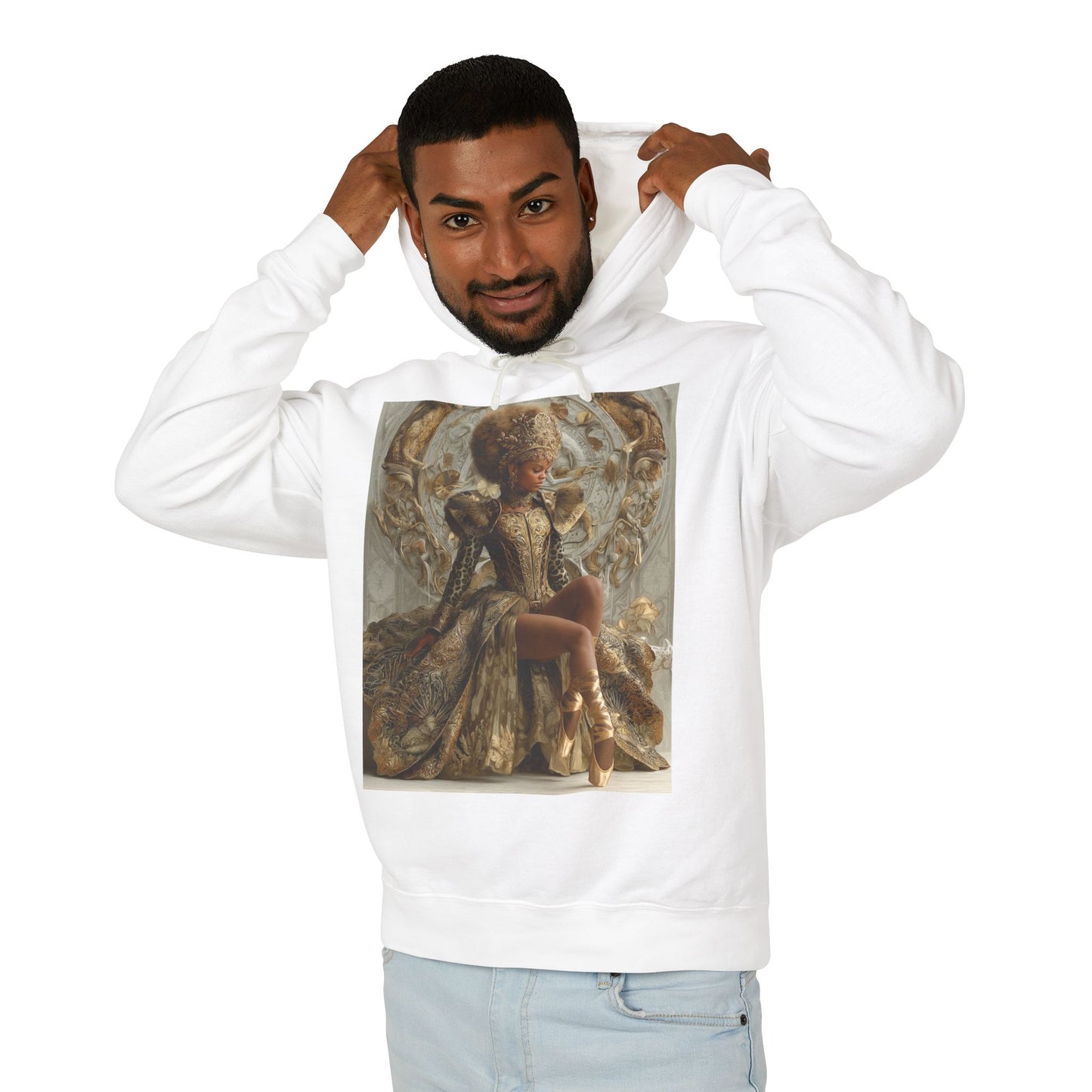 Baroque Queen Hoodie — Regal Vintage Portrait Pullover