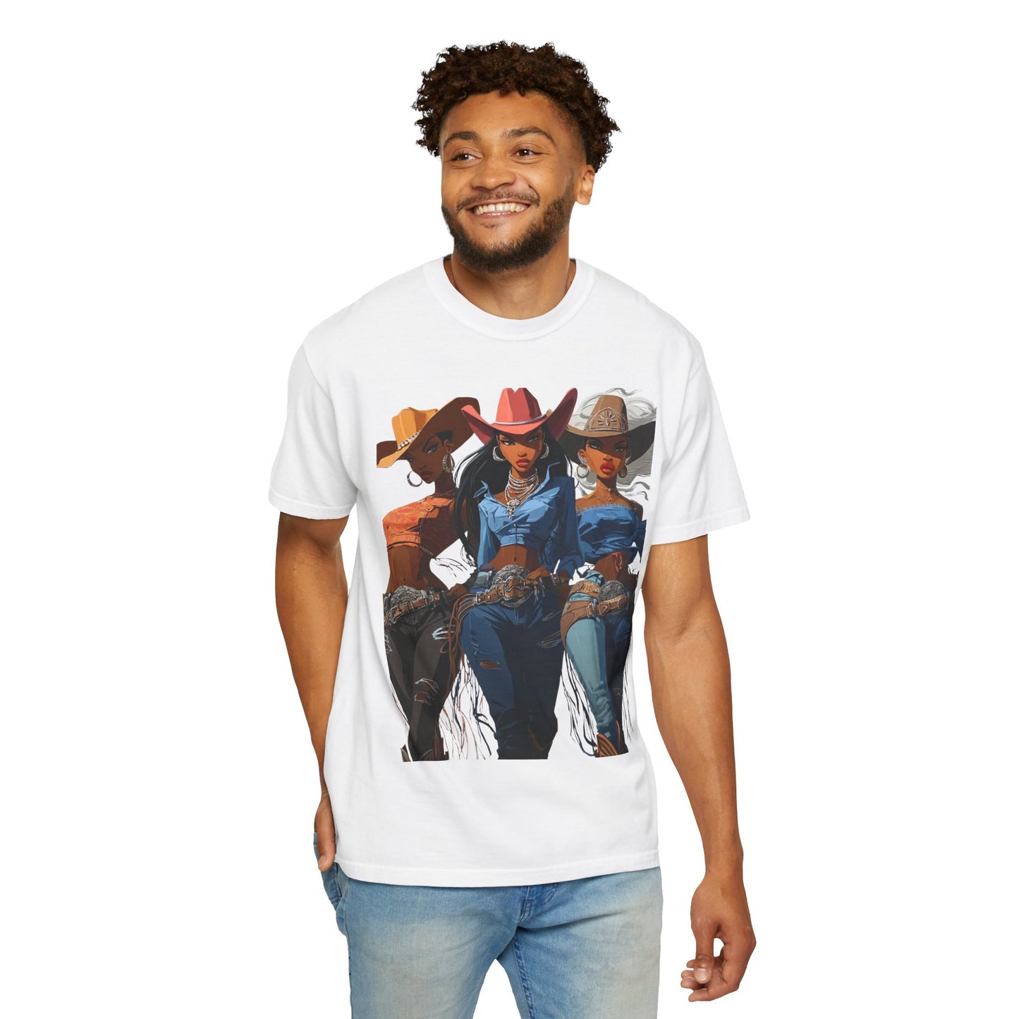 “Yeehaw & Unbothered” Trio Graphic T-Shirt – Western Rodeo Style Tee