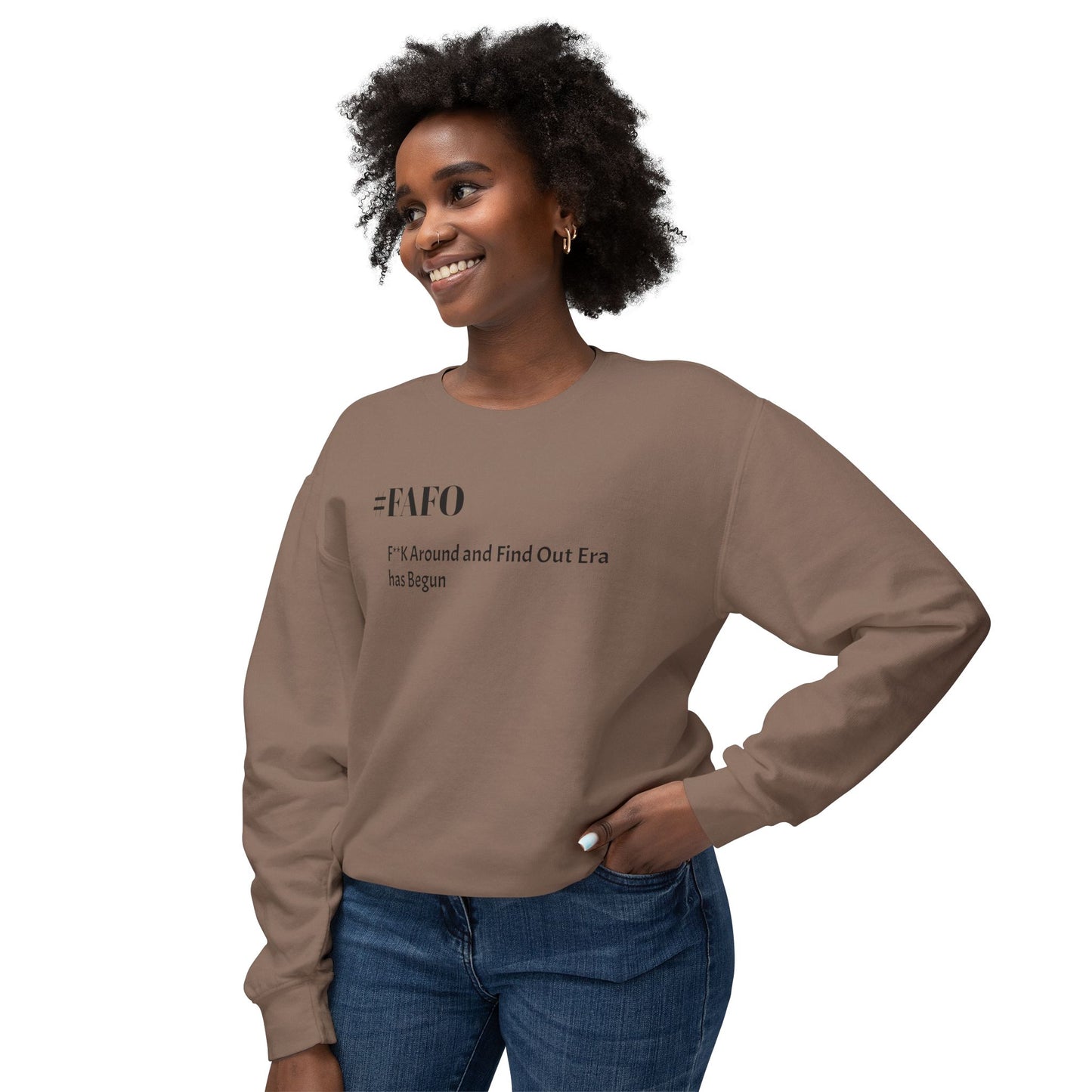 #FAFO-F**K Around and Find Out Unisex Lightweight Crewneck Sweatshirt