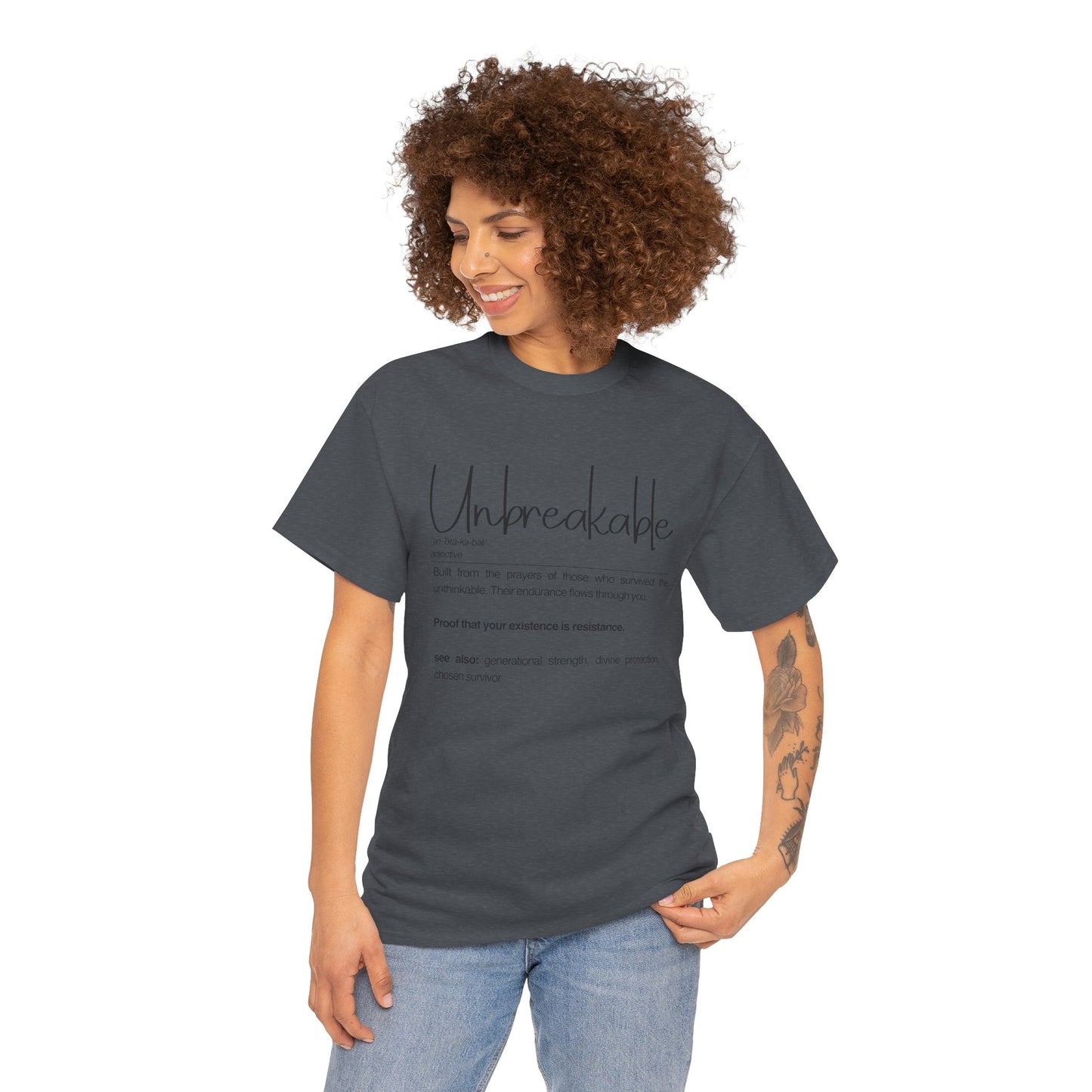 Unbreakable Empowerment Tee | Built from the Prayers, Inspirational Shirt for Resilience, Motivational Wear