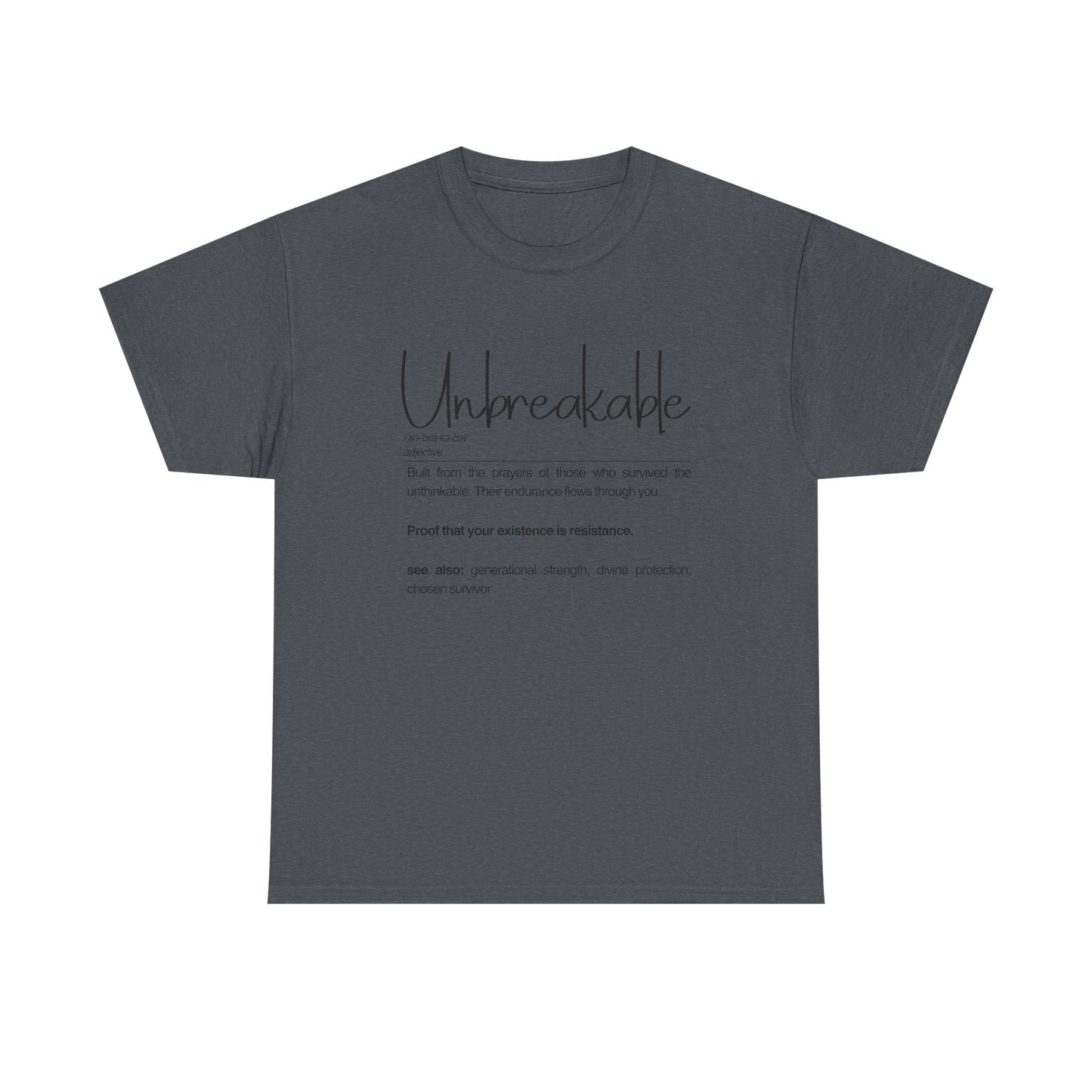 Unbreakable Empowerment Tee | Built from the Prayers, Inspirational Shirt for Resilience, Motivational Wear