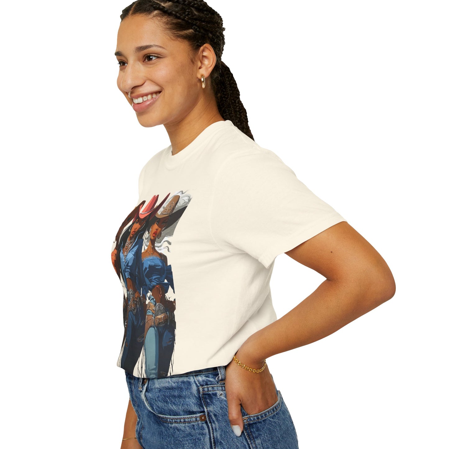 “Yeehaw & Unbothered” Trio Graphic T-Shirt – Western Rodeo Style Tee