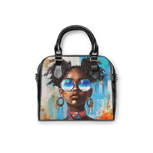 Afrocentric Portrait Shoulder Handbag
