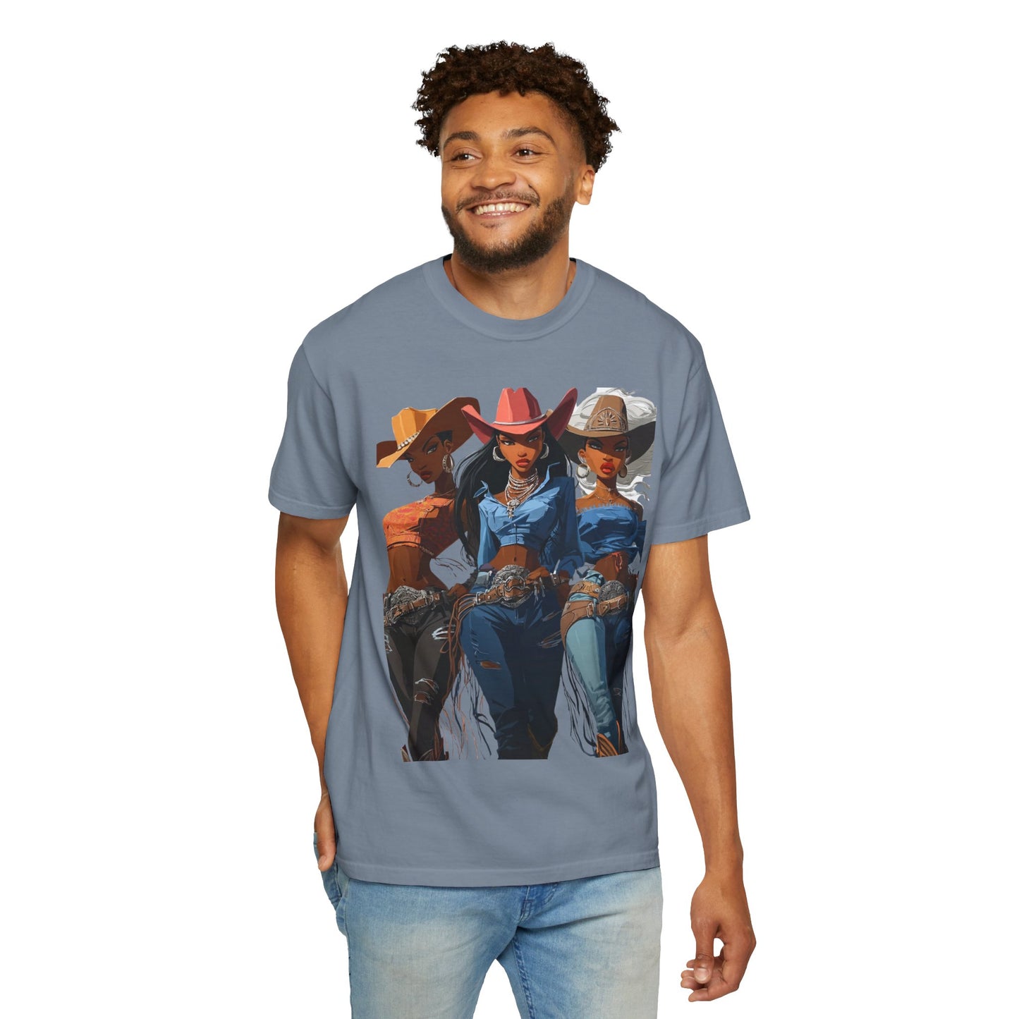 “Yeehaw & Unbothered” Trio Graphic T-Shirt – Western Rodeo Style Tee