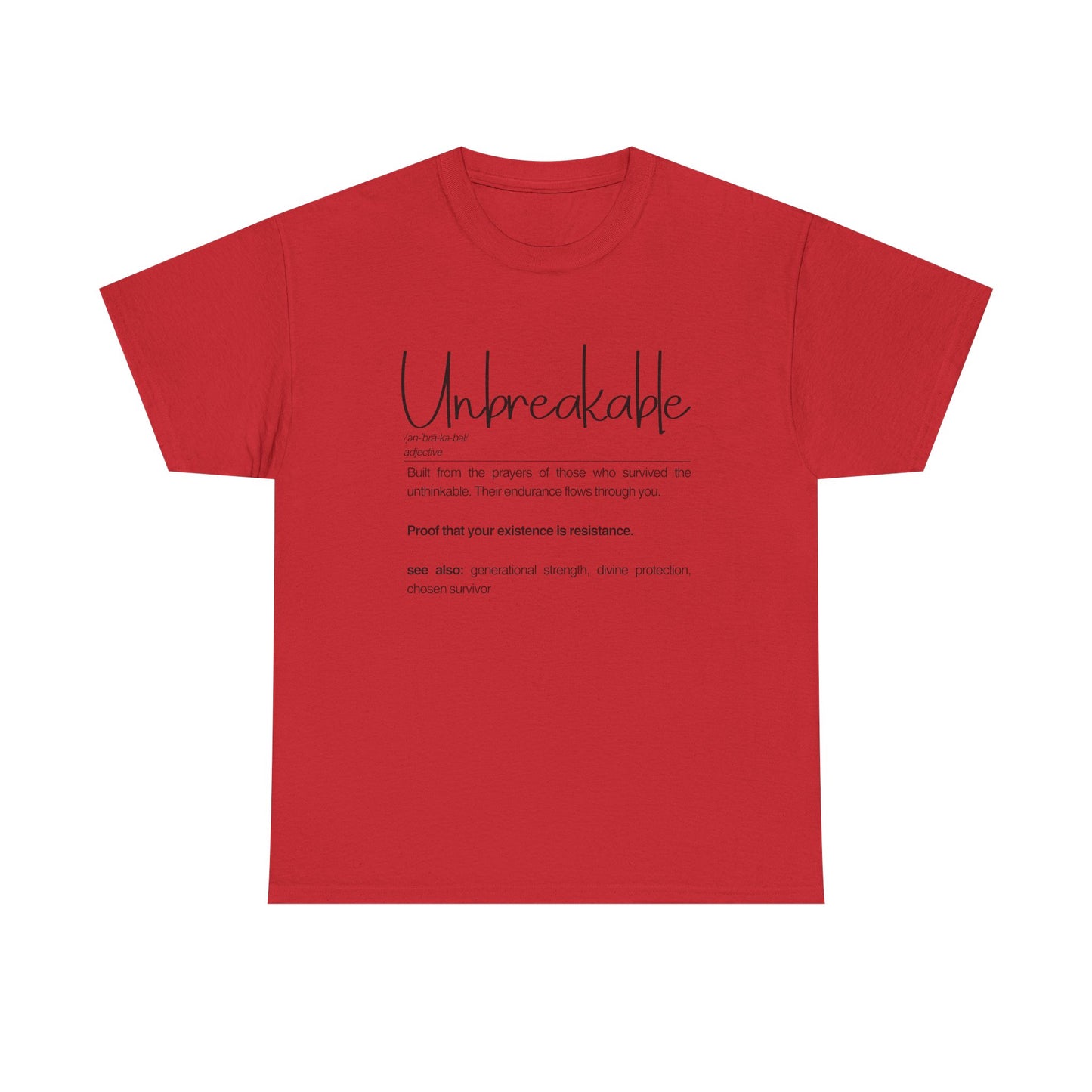 Unbreakable Empowerment Tee | Built from the Prayers, Inspirational Shirt for Resilience, Motivational Wear