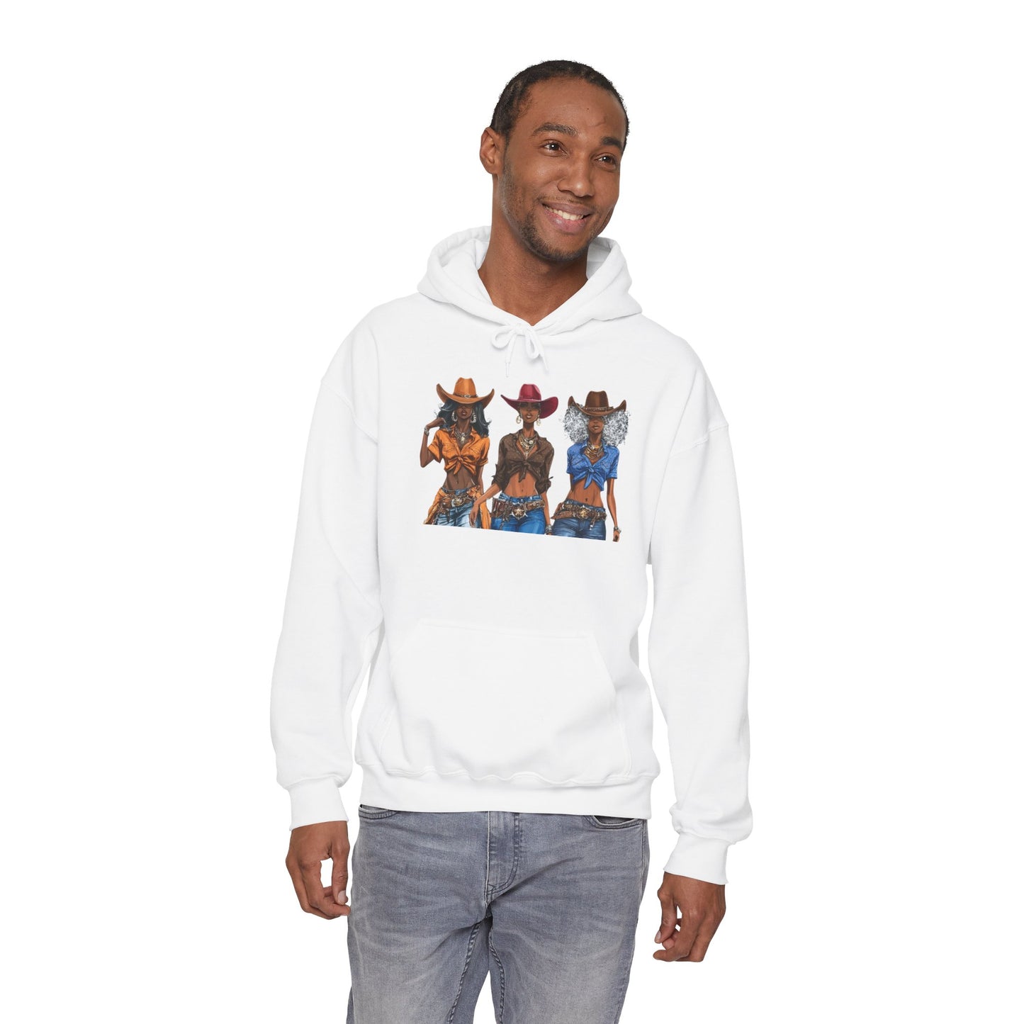 “Melanin on the Frontier” Graphic Hoodie — Western Women Rock Band Pullover