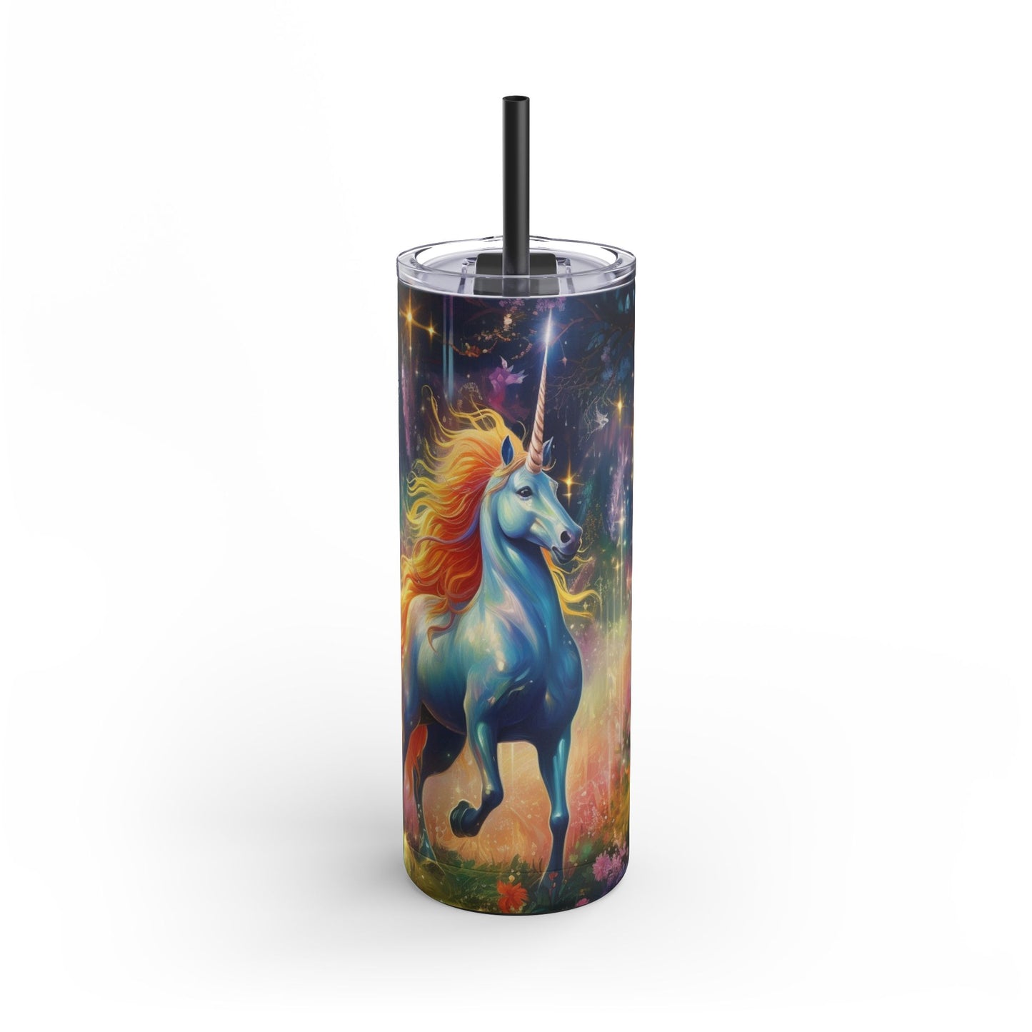 Unicorn Skinny Matte Tumbler, 20oz