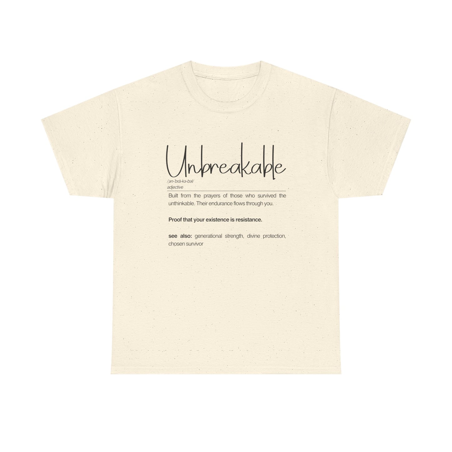 Unbreakable Empowerment Tee | Built from the Prayers, Inspirational Shirt for Resilience, Motivational Wear