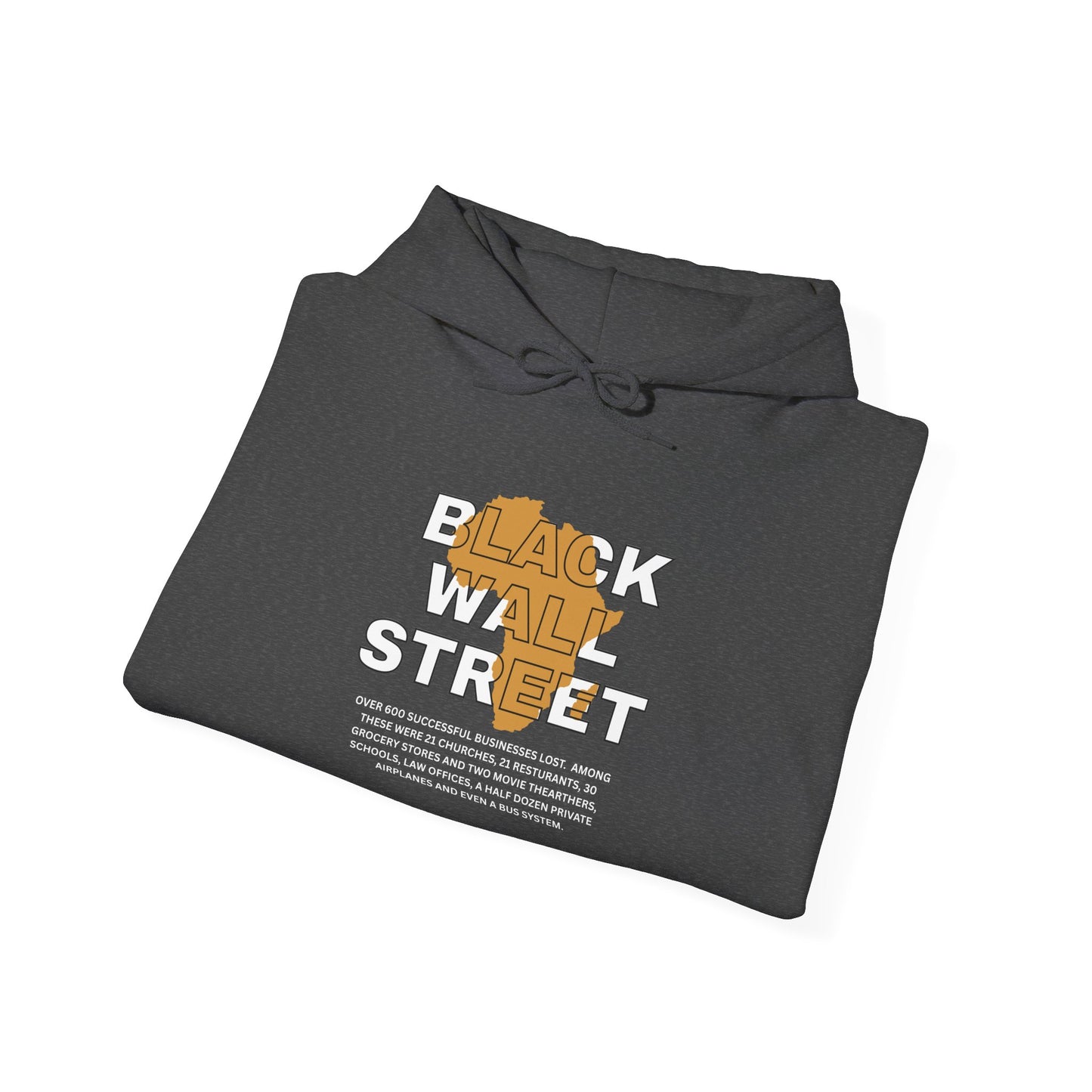 Black Wall Street Hoodie — Historic Black Empowerment Hooded Sweatshirt