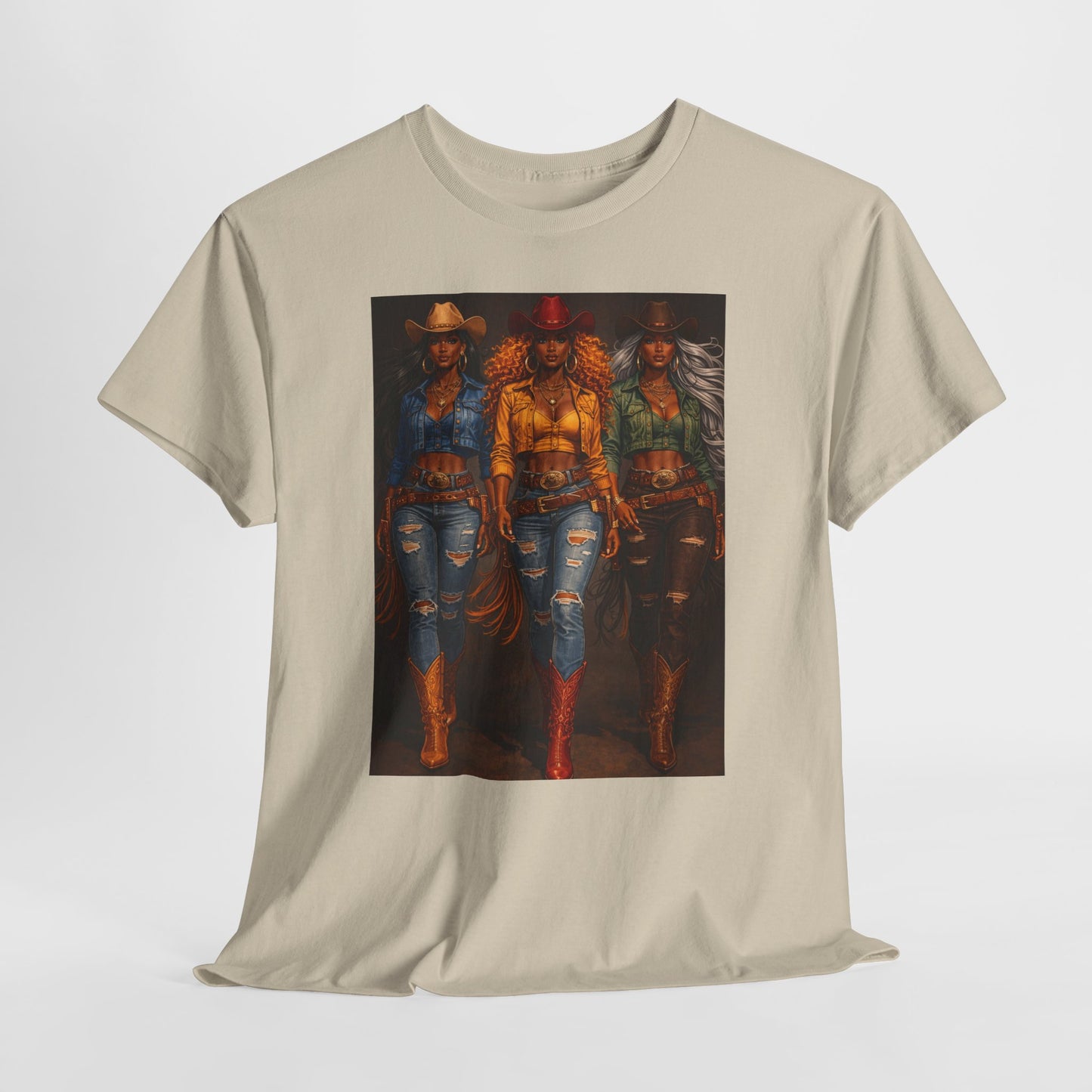 Triple the Grit Graphic Tee – Western Boots & Denim Country Style Shirt