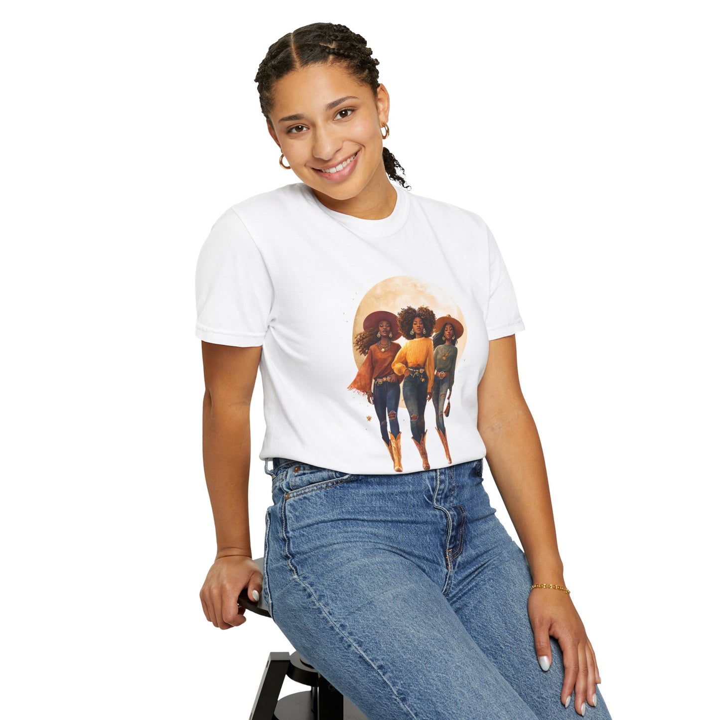 Cowgirls of the West, Unisex Garment-Dyed T-shirt