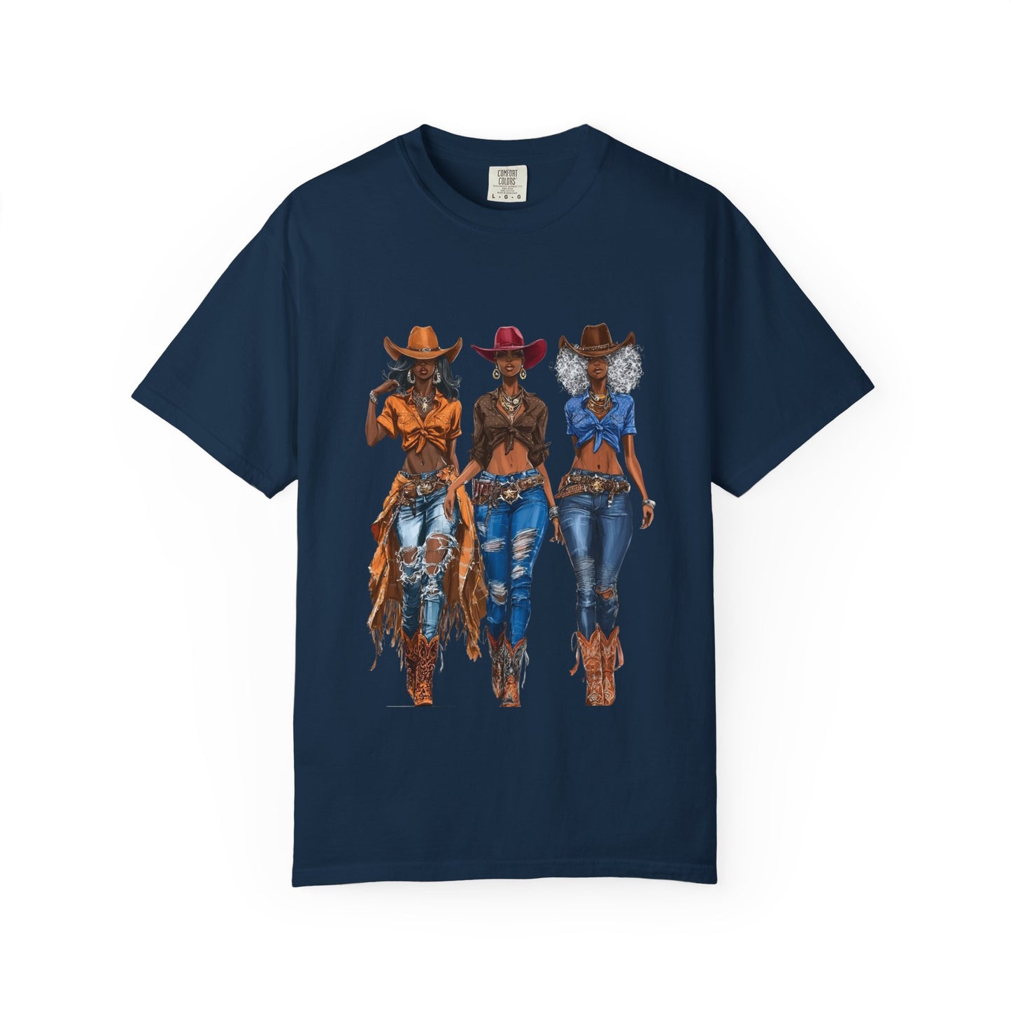 “Melanin on the Frontier” Graphic T-Shirt — Western Rodeo Fashion Tee