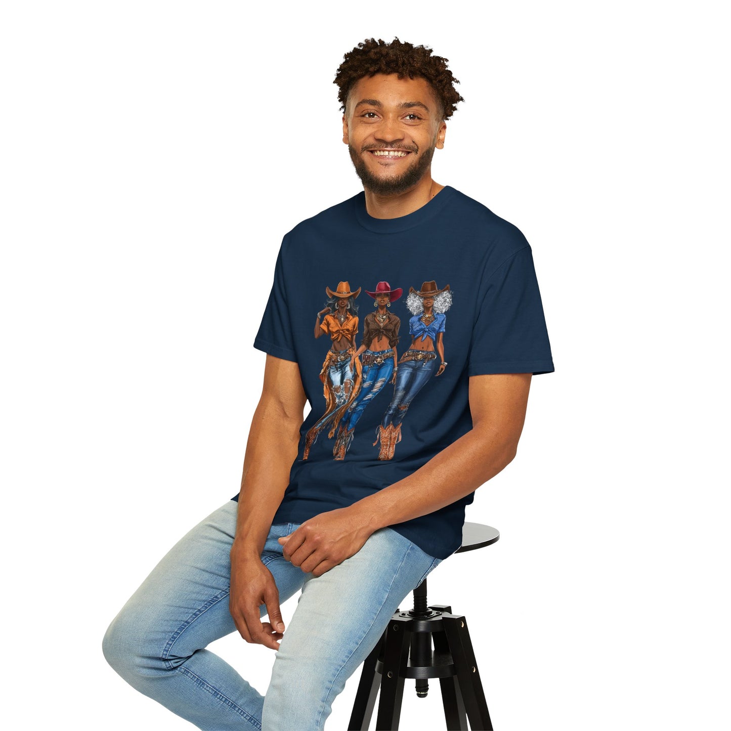 “Melanin on the Frontier” Graphic T-Shirt — Western Rodeo Fashion Tee