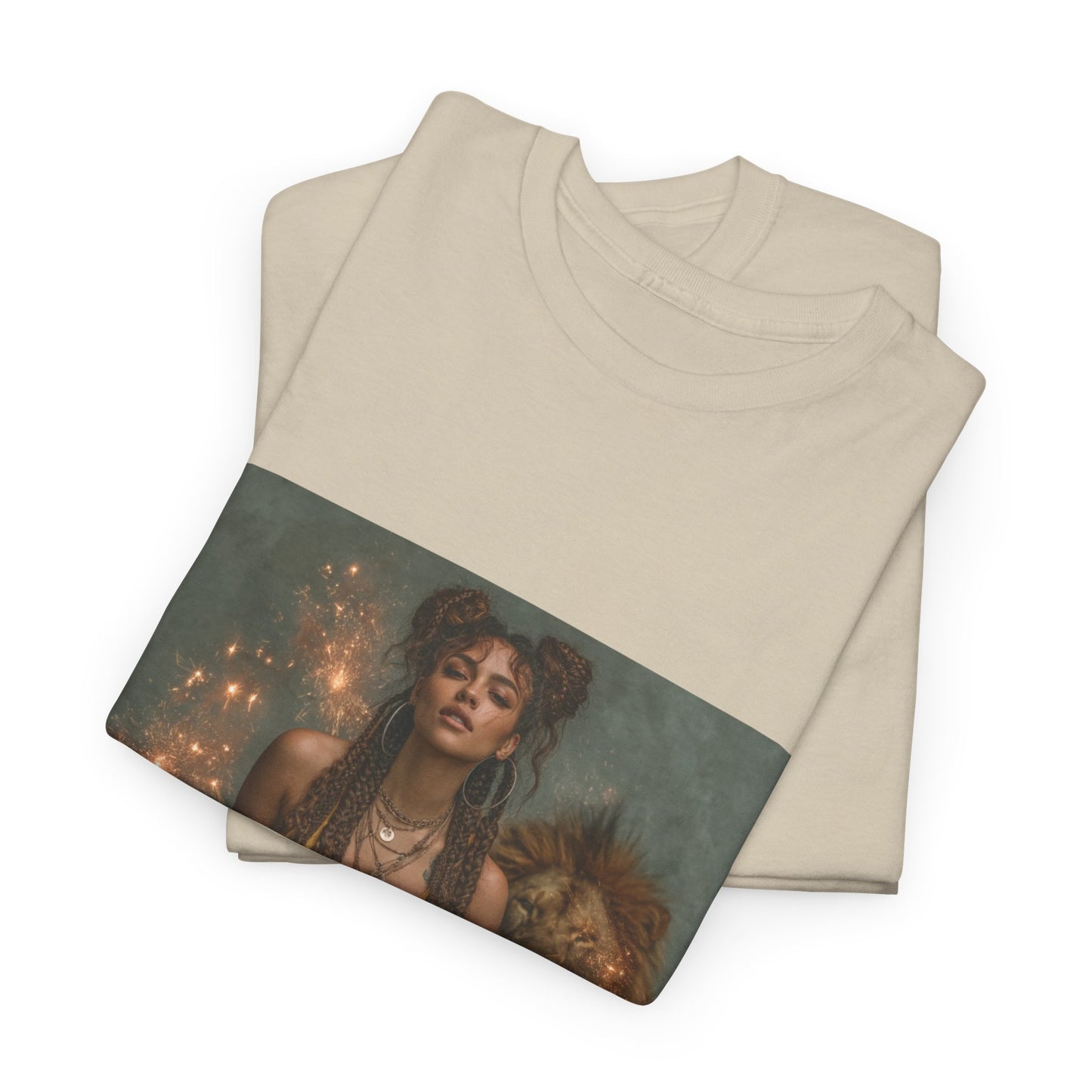 Leo Graphic Tee | Unisex Heavy Cotton T-Shirt for Yoga Lovers, Mindfulness, Gift for Her, Relaxation
