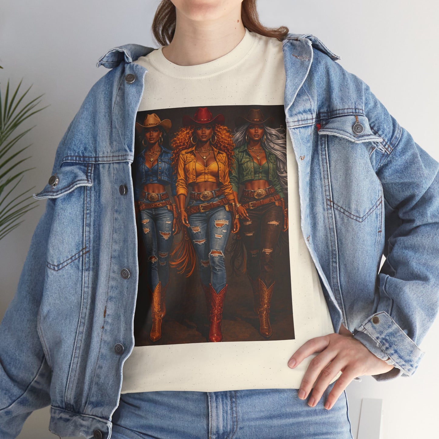 Triple the Grit Graphic Tee – Western Boots & Denim Country Style Shirt