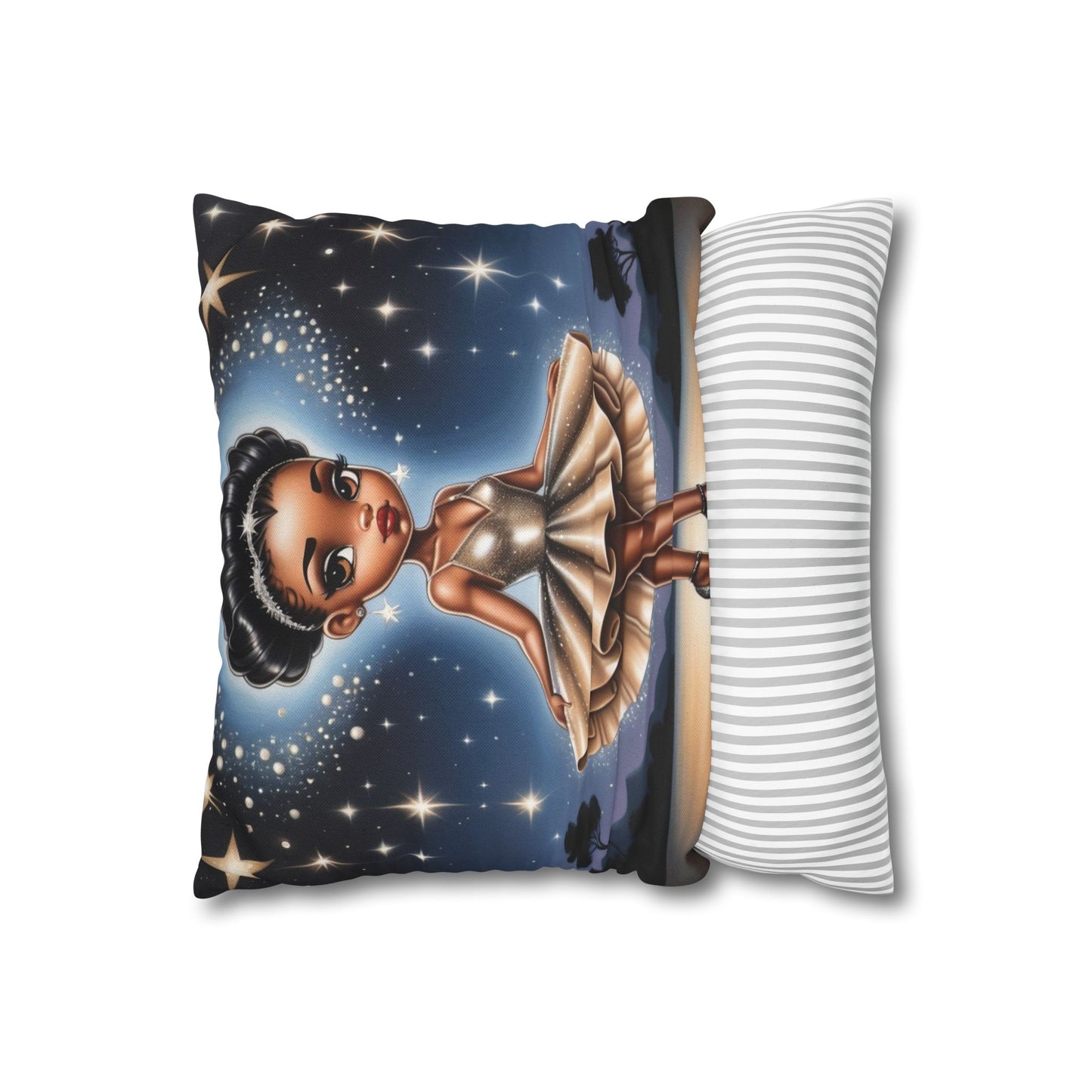 Starry Ballerina Pillowcase – Cozy Spun Polyester for Home Decor