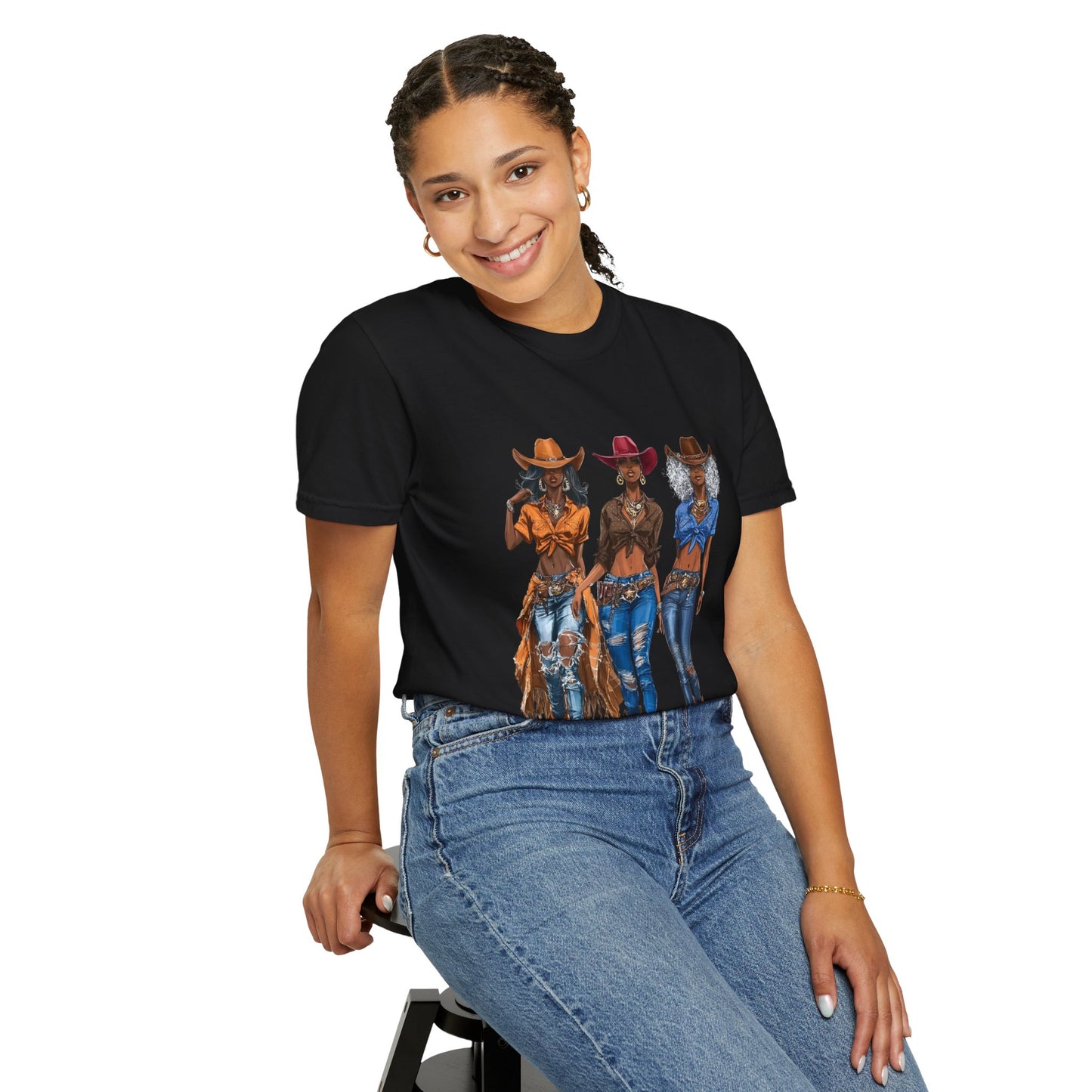“Melanin on the Frontier” Graphic T-Shirt — Western Rodeo Fashion Tee
