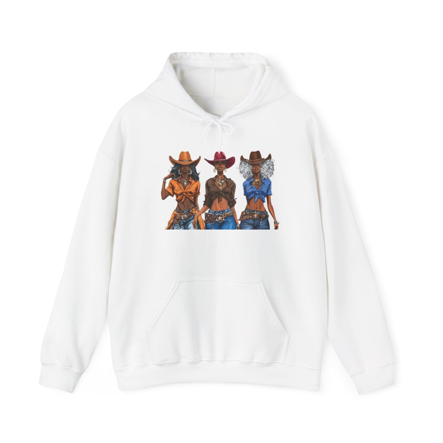 “Melanin on the Frontier” Graphic Hoodie — Western Women Rock Band Pullover