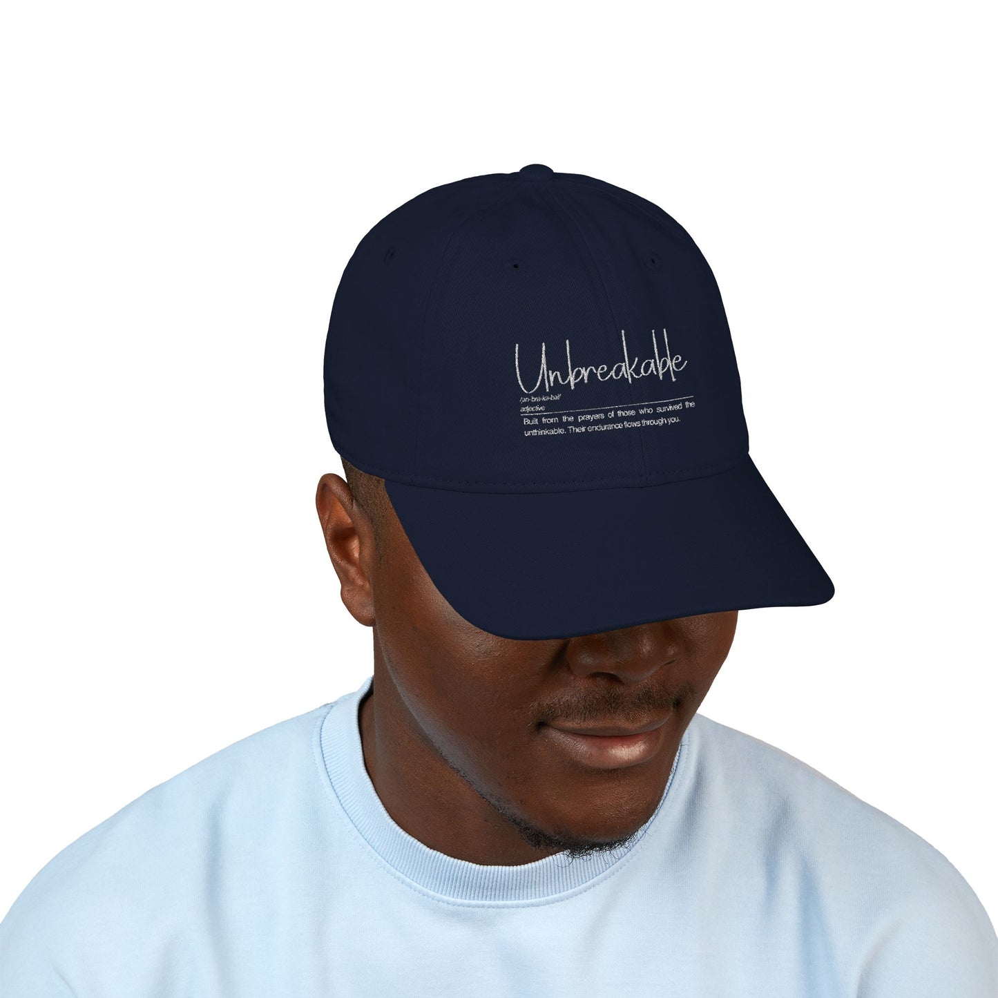 Unbreakable Baseball Cap - Unbreakable, Eco-Friendly Cap, Custom Embroidery Hat, Perfect Gift for Outdoor Lovers, Casual Style, Everyday Use