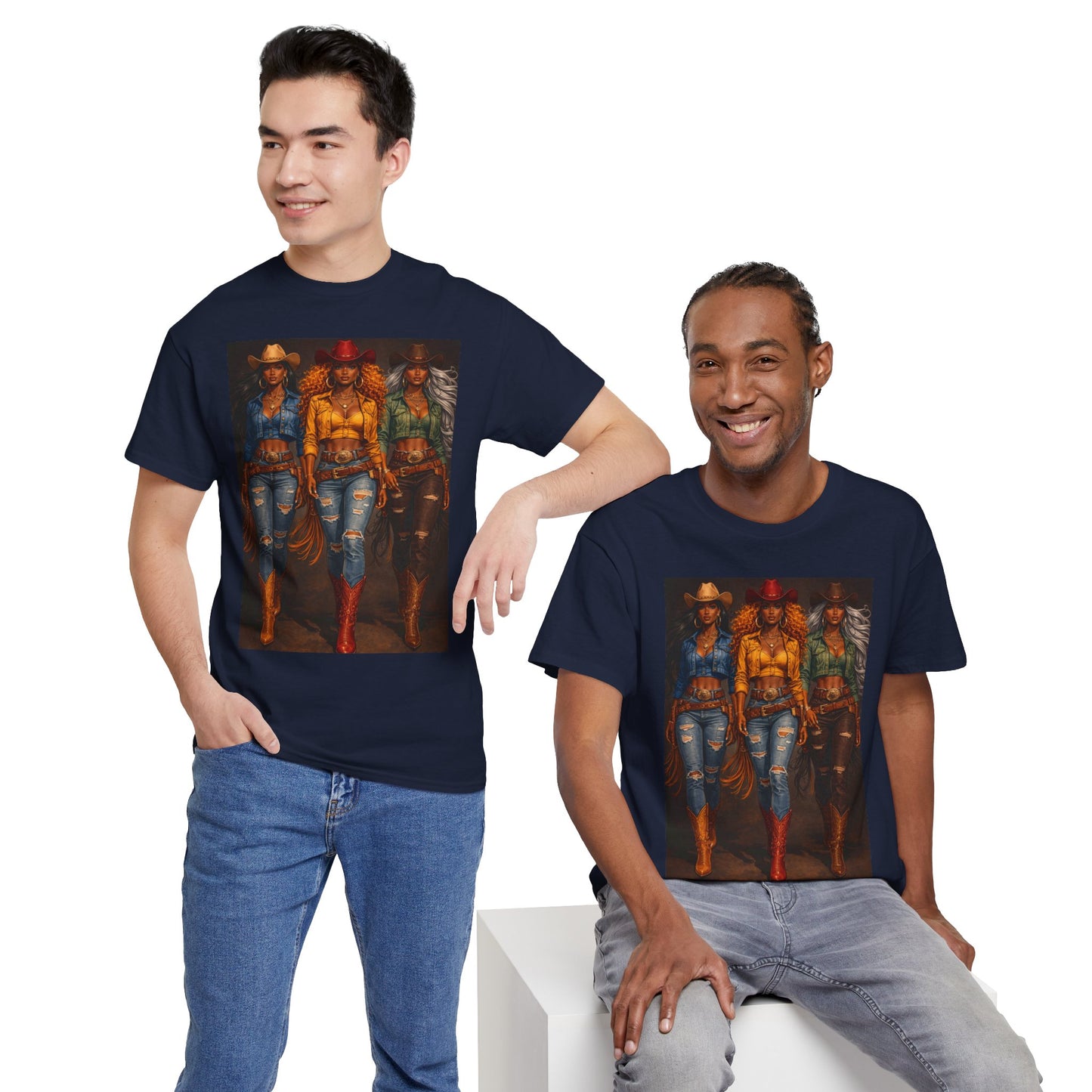 Triple the Grit Graphic Tee – Western Boots & Denim Country Style Shirt