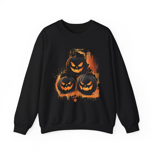 Halloween Pumpkin Trio Crewneck Sweatshirt