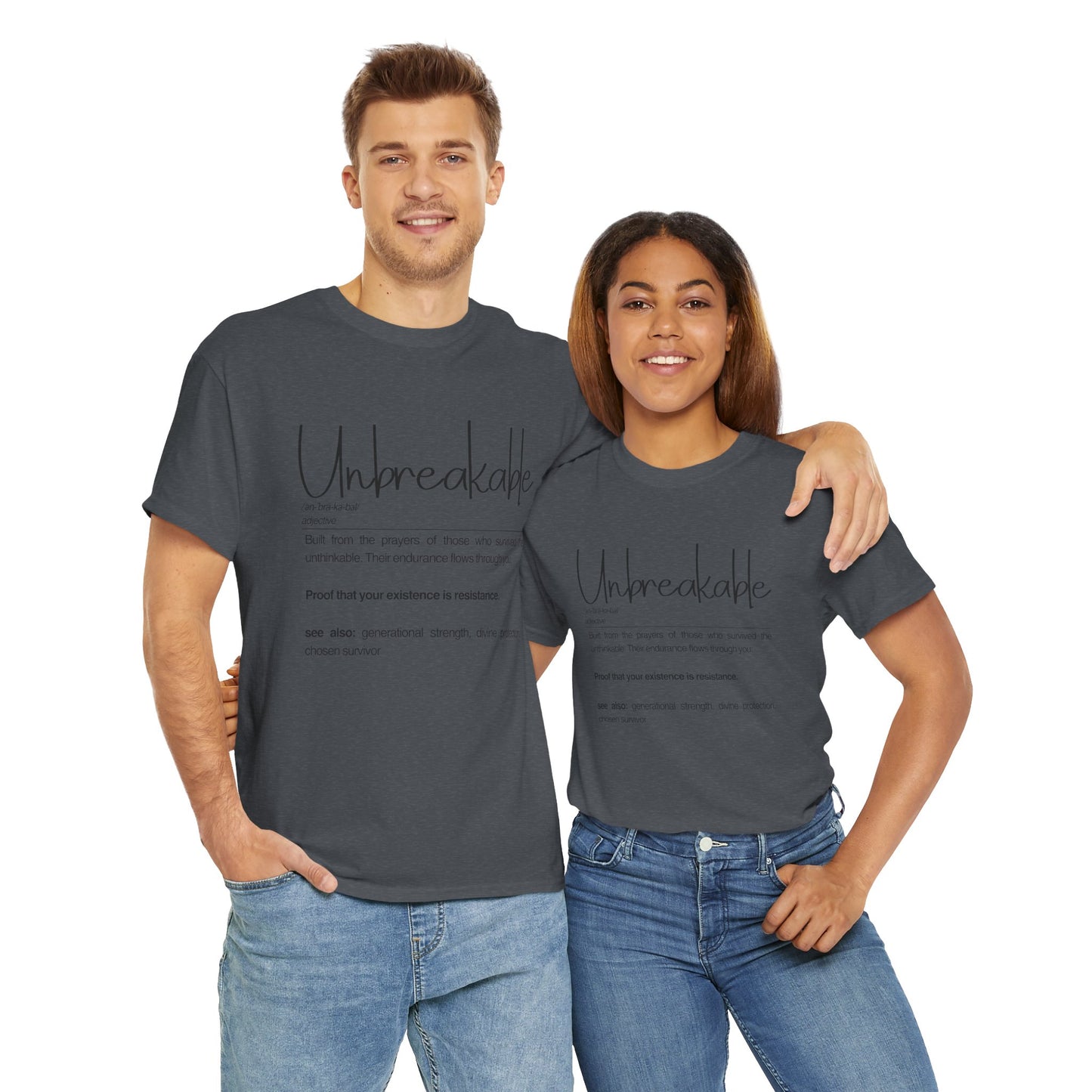 Unbreakable Empowerment Tee | Built from the Prayers, Inspirational Shirt for Resilience, Motivational Wear